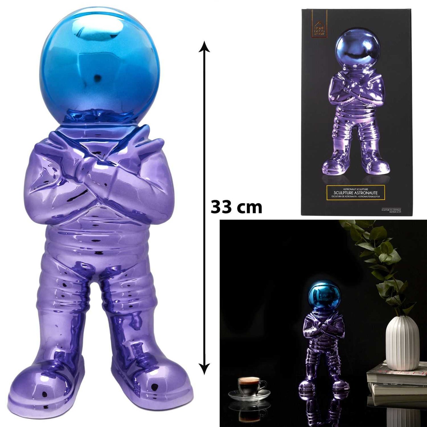 ASTRONAUTE ELECTROPLATE H33CM