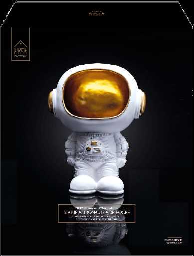 STATUE ASTRONAUTE VIDE POCHE BLANC
