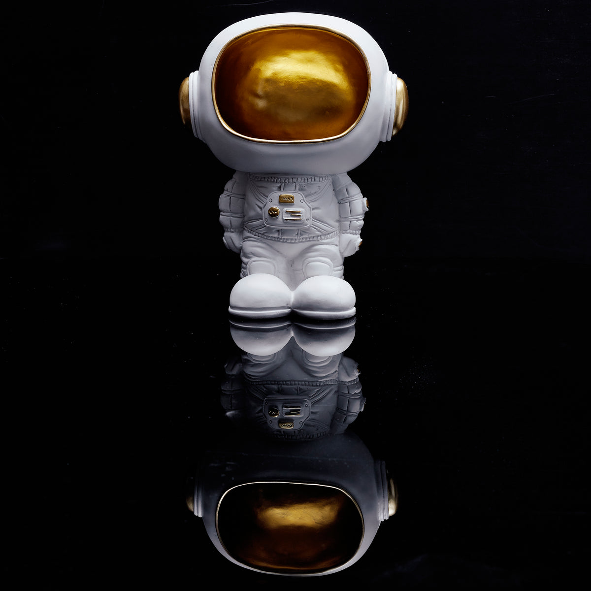 STATUE ASTRONAUTE VIDE POCHE BLANC