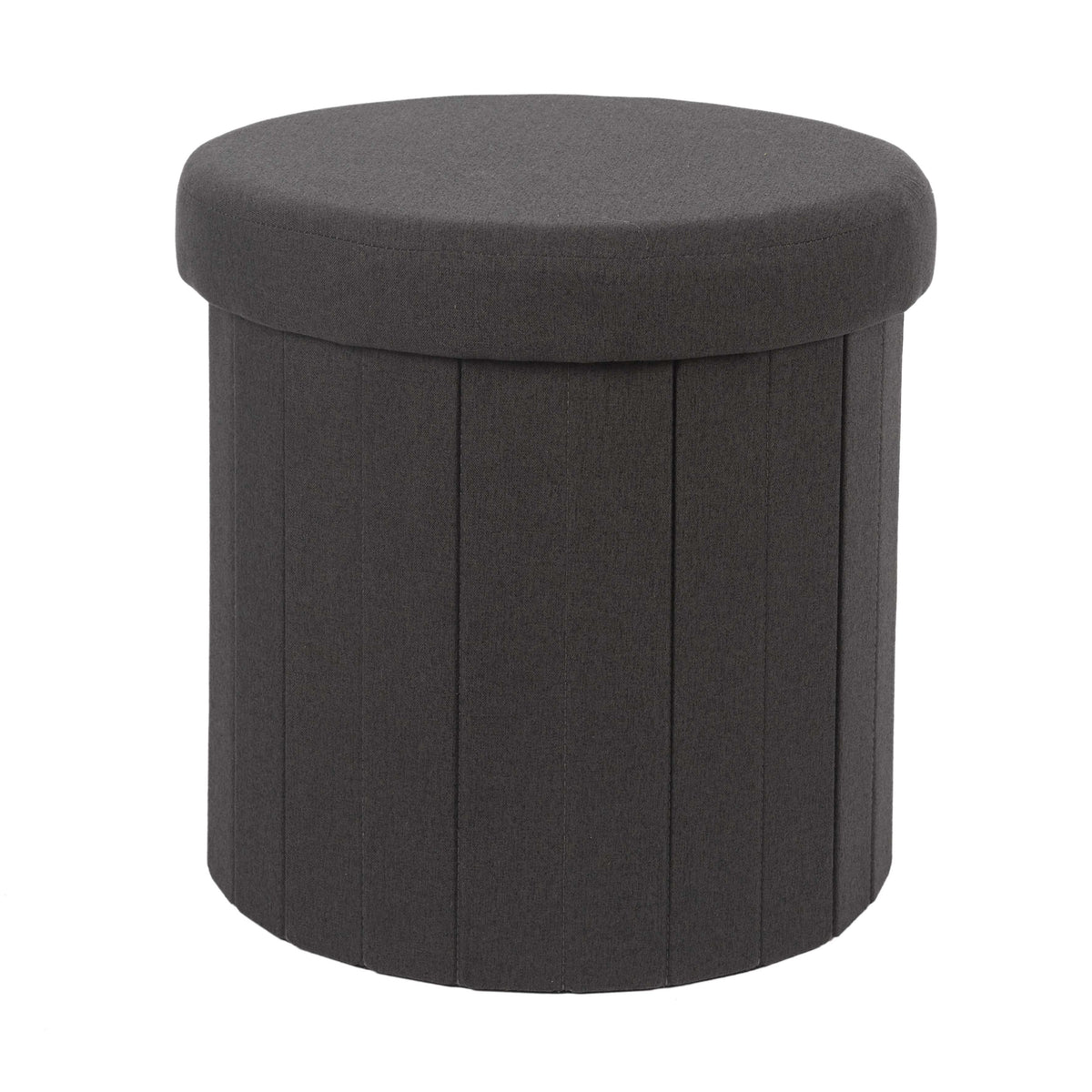COFFRE POUF PLIABLE NOIR PILLS