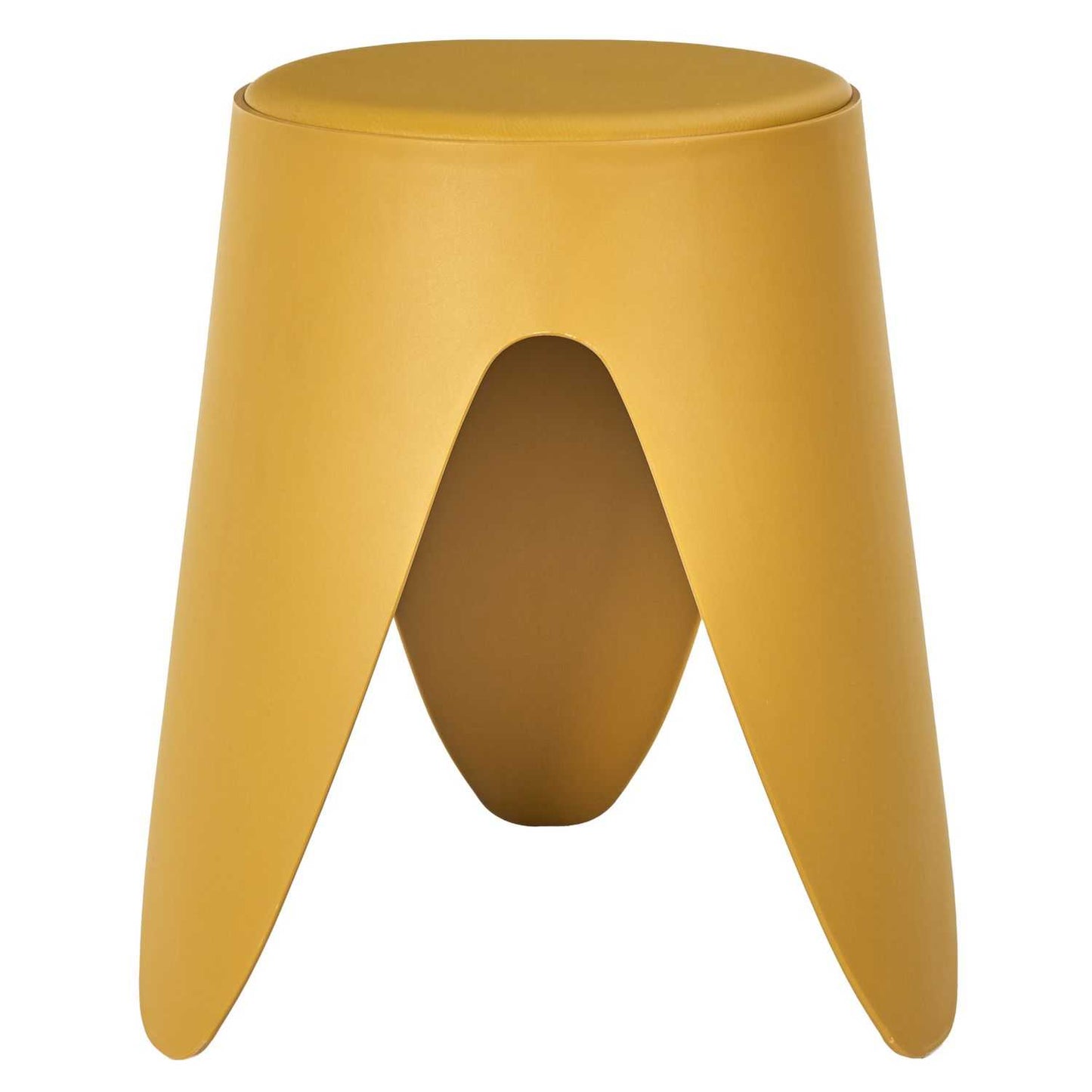 TABOURET EVE JAUNE MOUTARDE