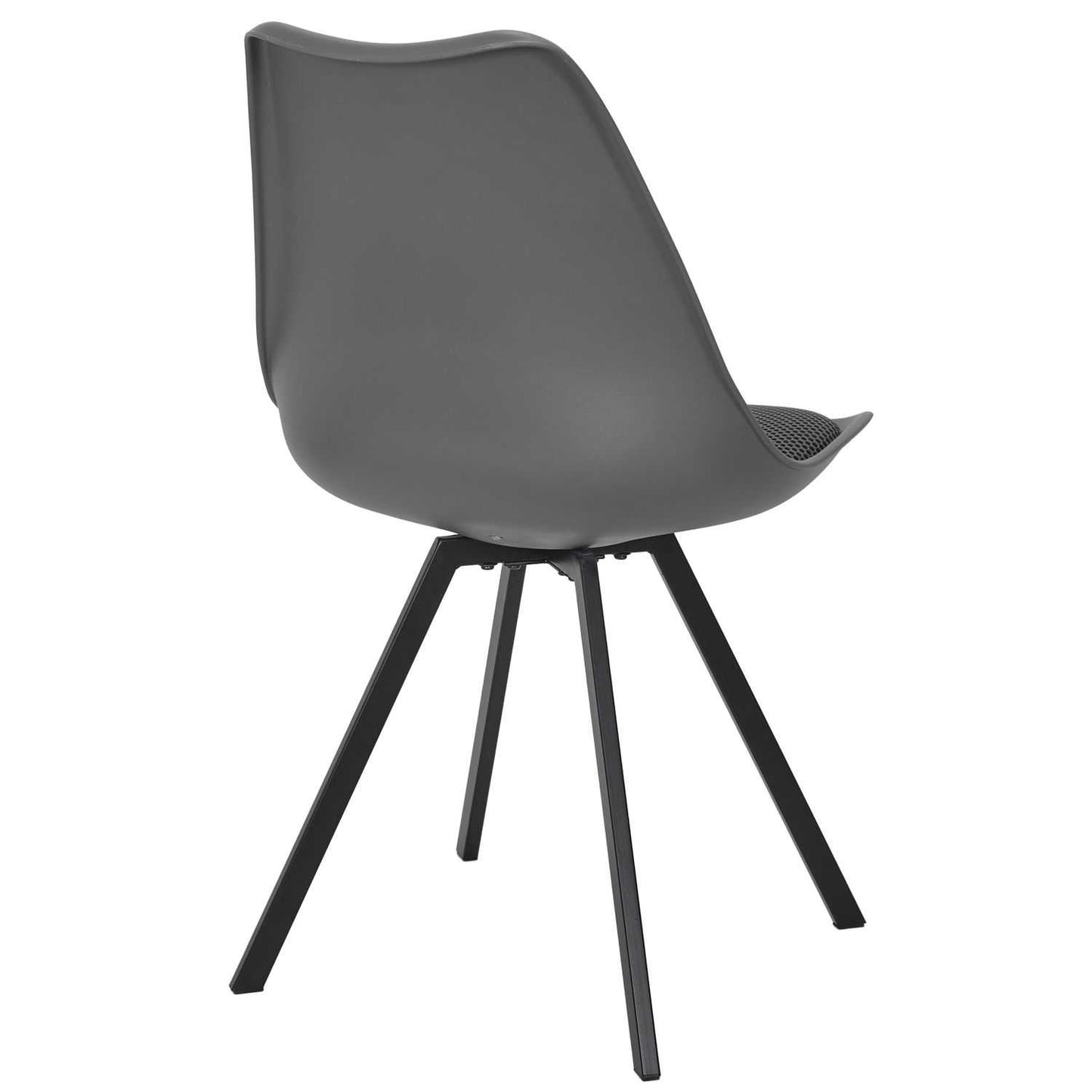 CHAISE AVEC COUSSIN ATOME GRIS