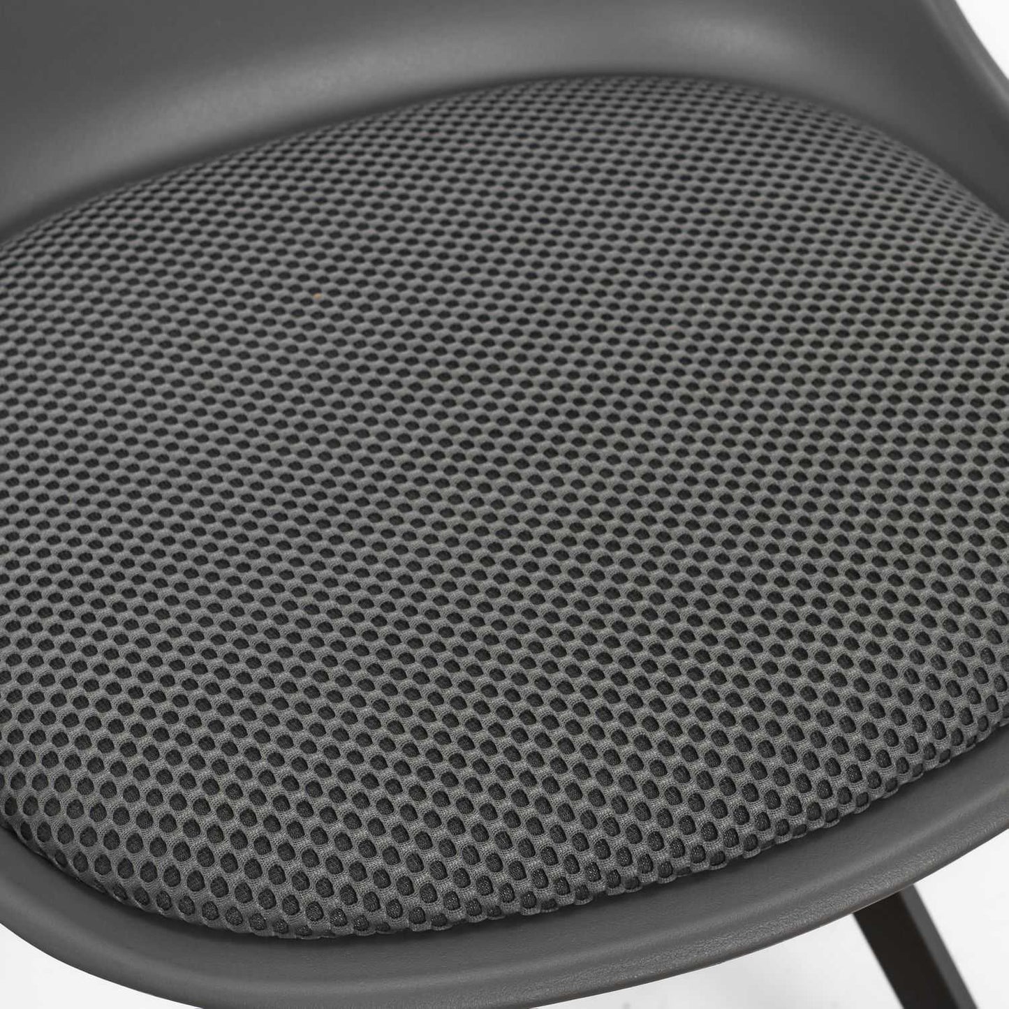 CHAISE AVEC COUSSIN ATOME GRIS