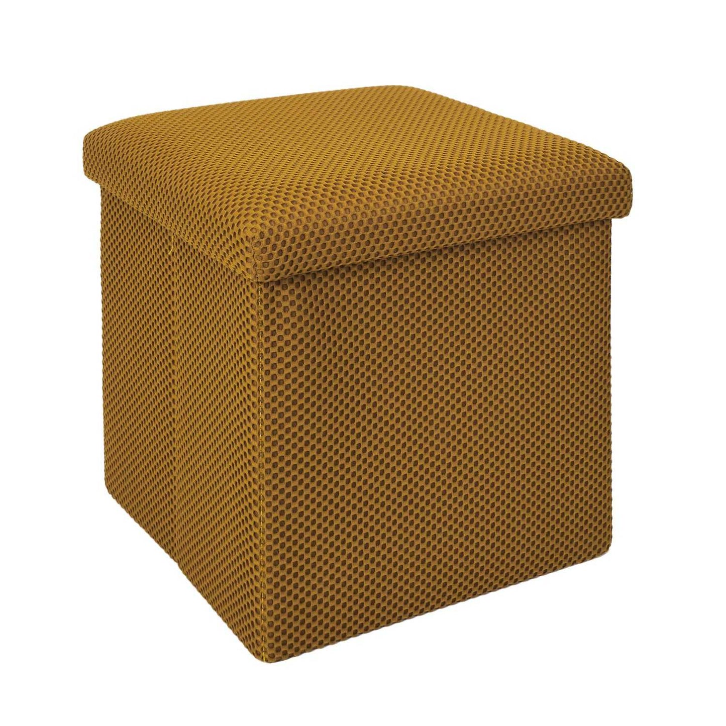 COFFRE POUF PLIABLE ATOME JAUNE