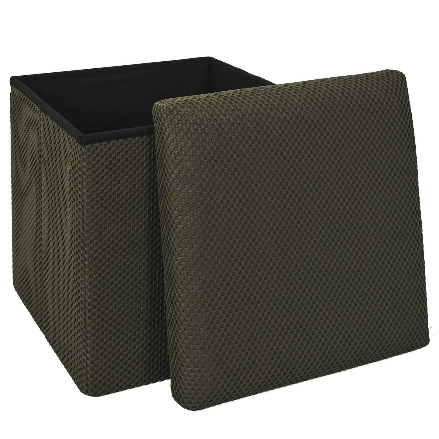 COFFRE POUF PLIABLE ATOME KAKI