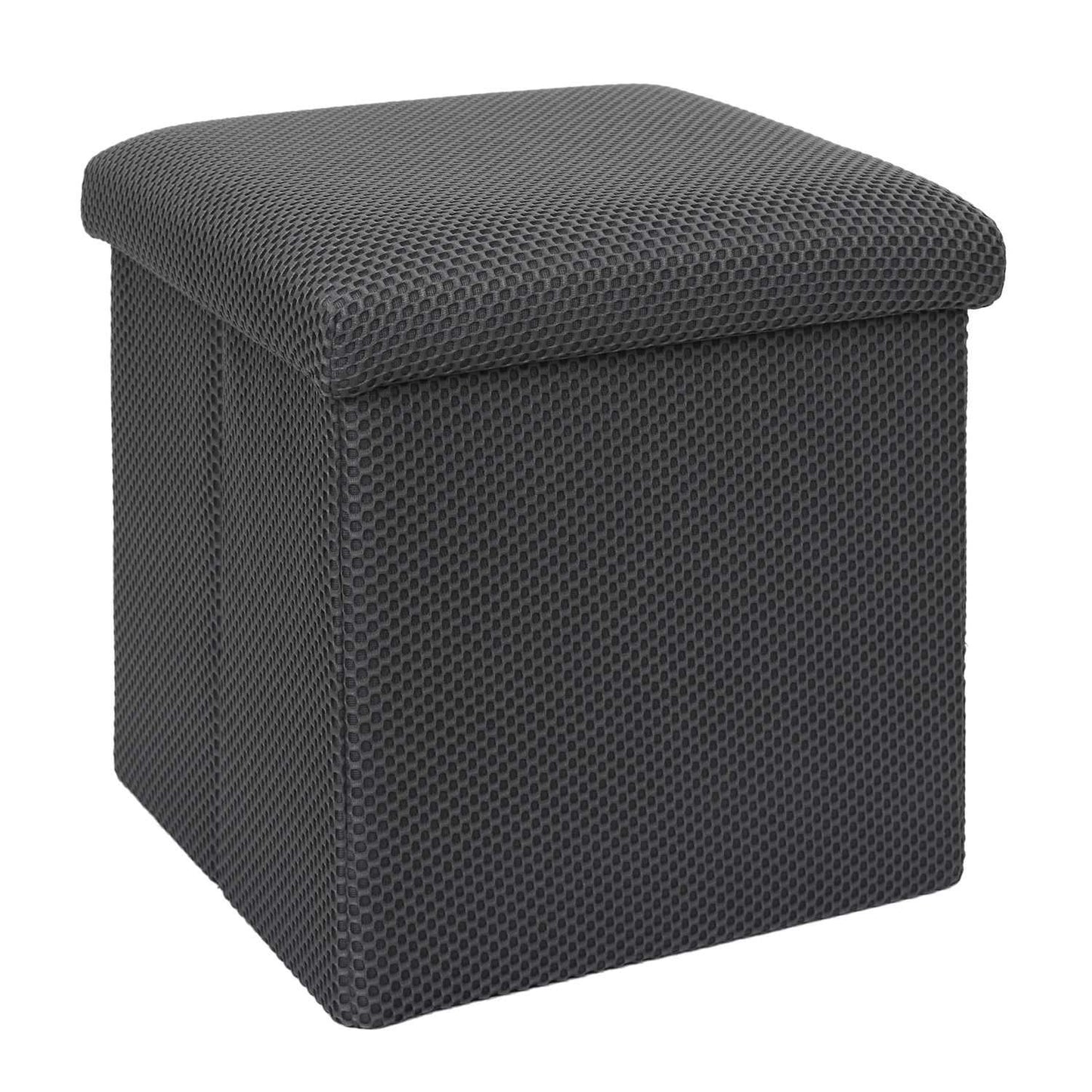 COFFRE POUF PLIABLE ATOME GRIS
