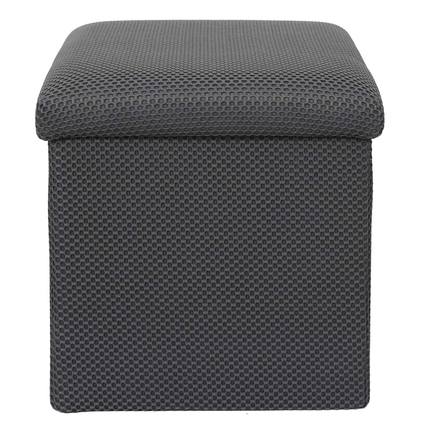 COFFRE POUF PLIABLE ATOME GRIS