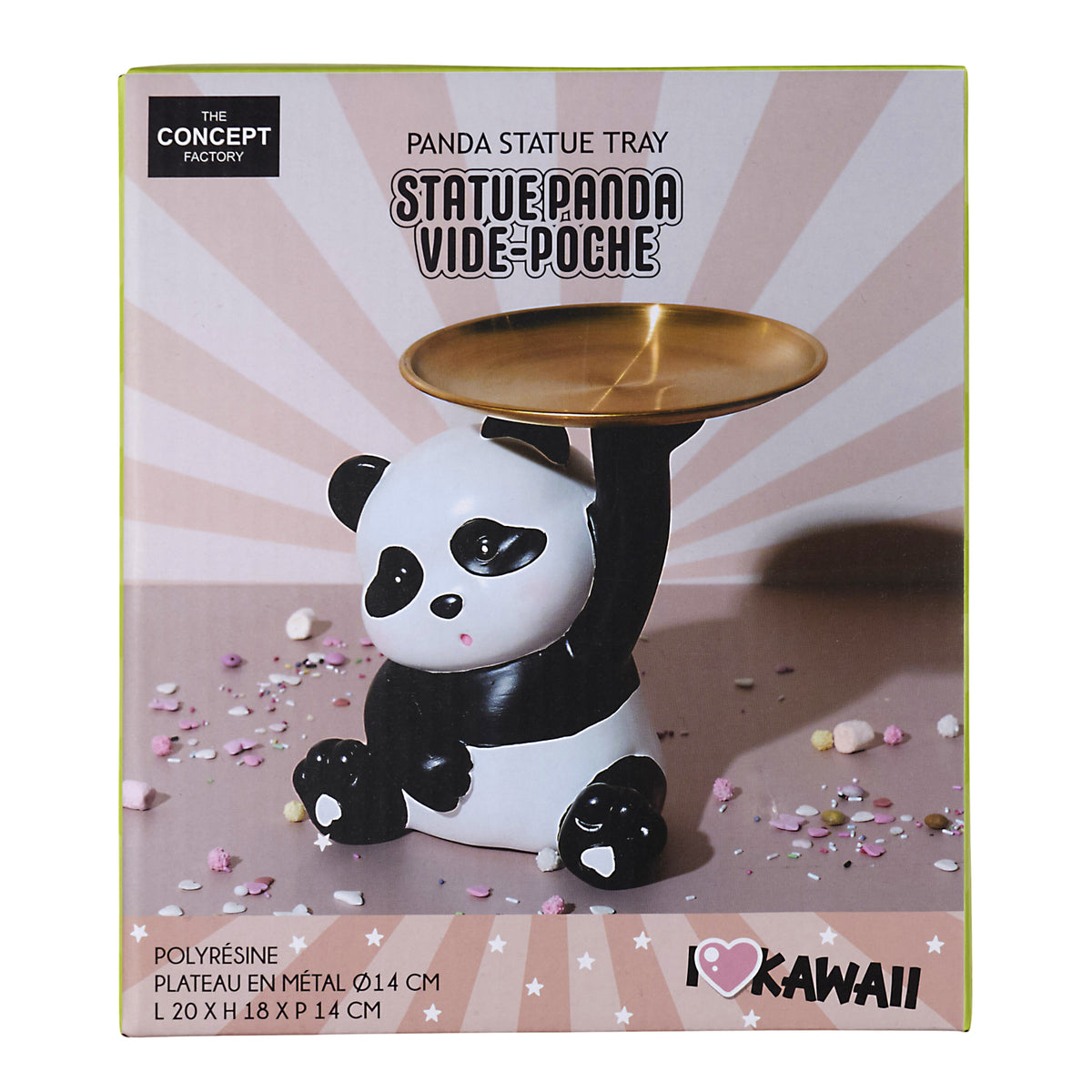 STATUE PANDA KAWAII VIDE POCHE H18CM