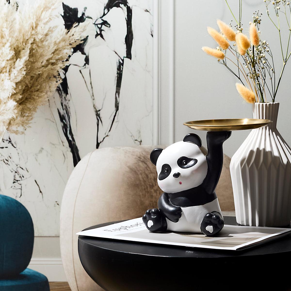 STATUE PANDA KAWAII VIDE POCHE H18CM