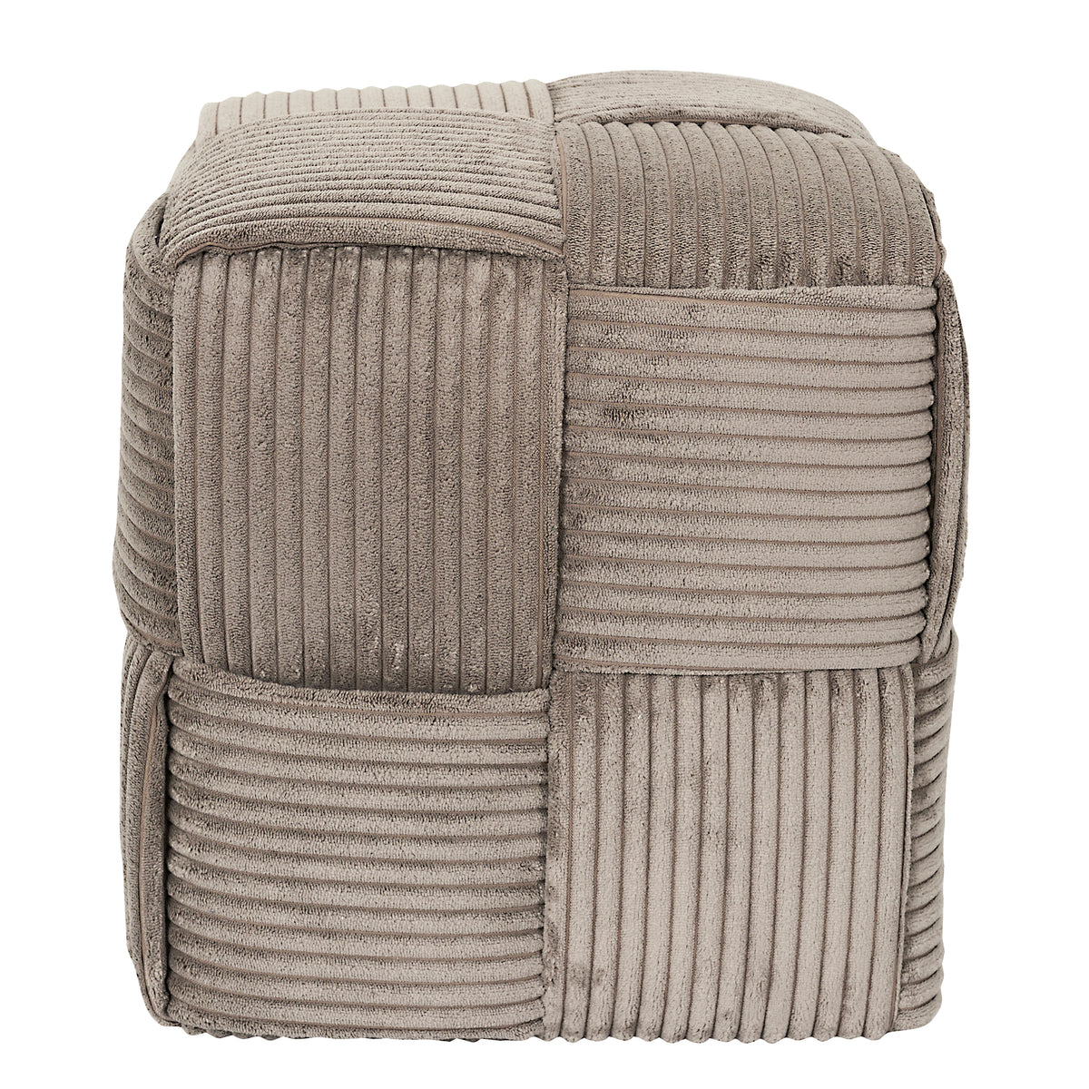 POUF COTELE TRESSE SCOTT TAUPE
