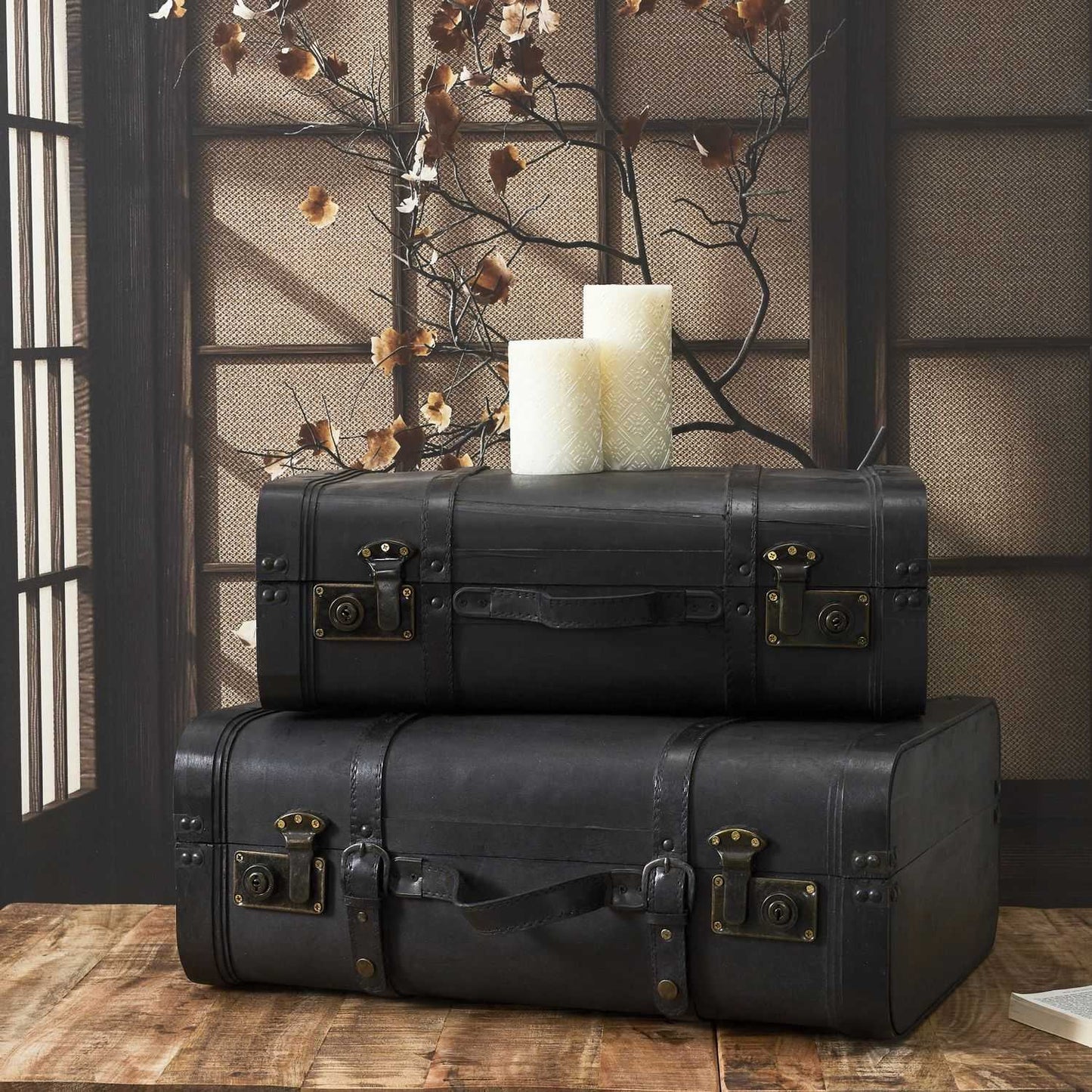 MALLE VINTAGE DECO - LOT DE 2