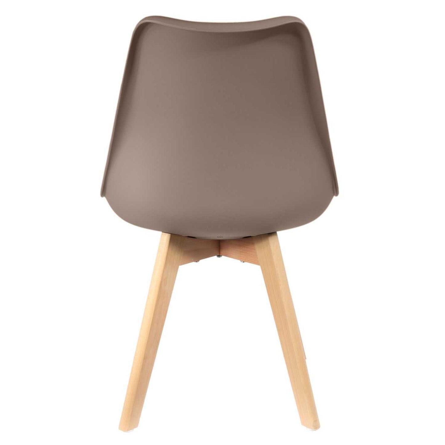 CHAISE SCANDINAVE COQUE PP REMBOURREE TAUPE