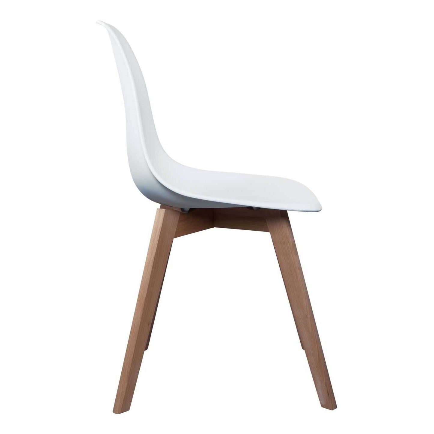 CHAISE SCANDINAVE COQUE PP BLANCHE