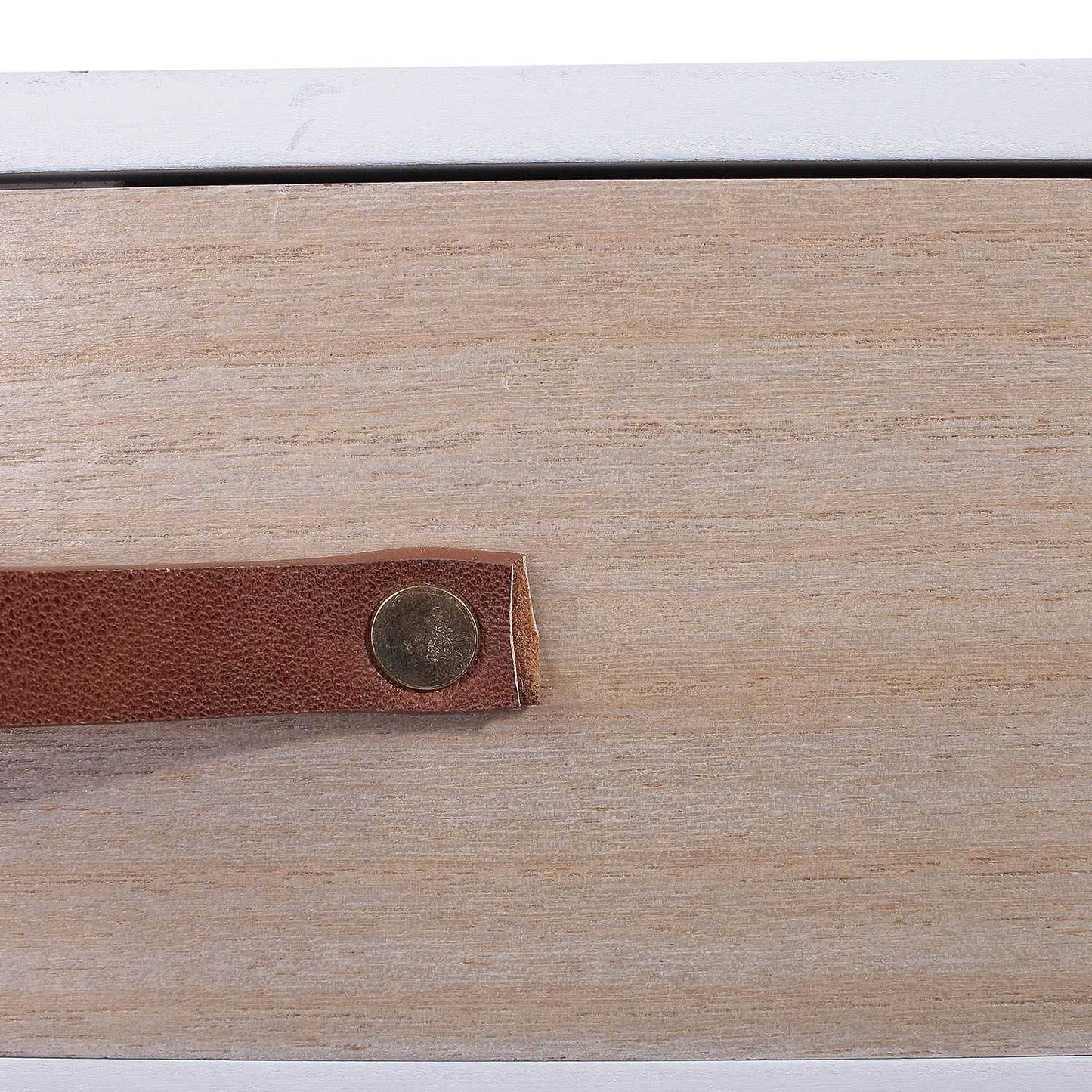 CHEVET BLANC 1 TIROIR EN BOIS