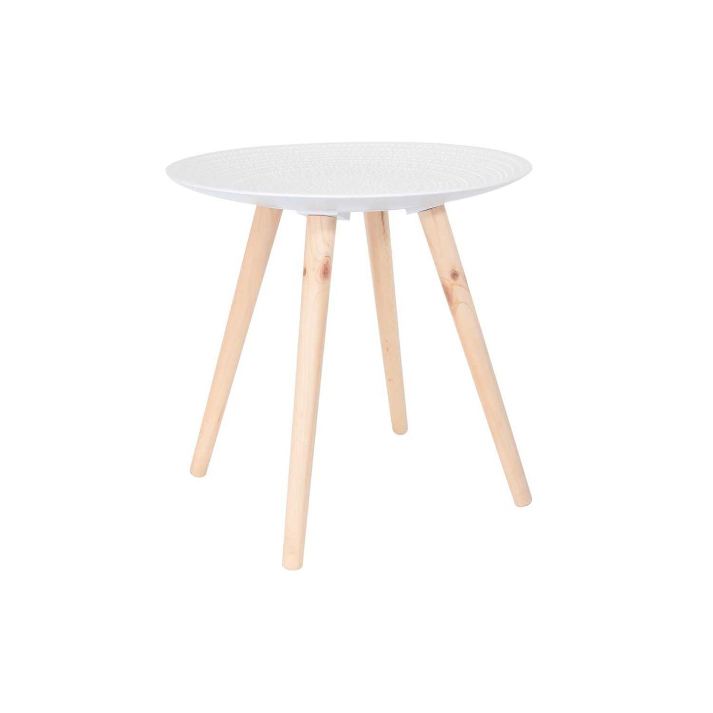 TABLE GIGOGNE RONDE RELIEF GOUTTELETTE - LOT DE 2