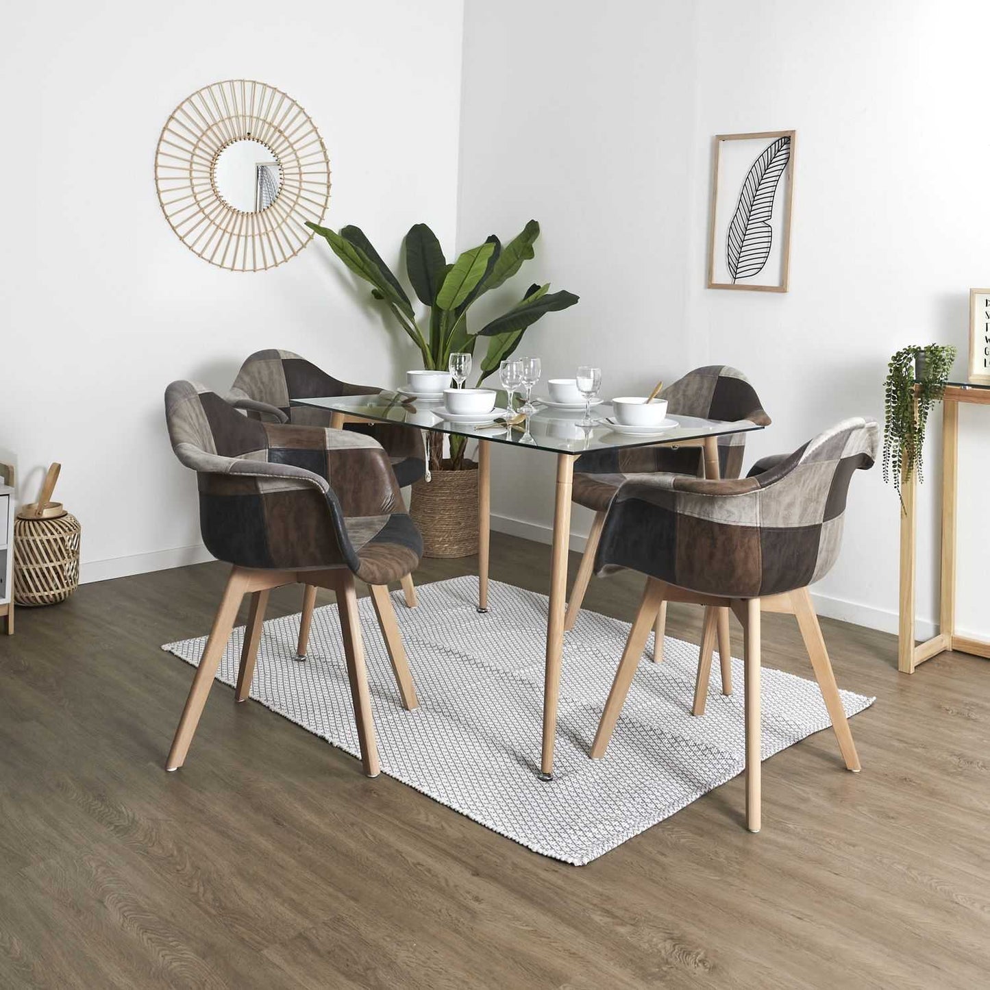 FAUTEUIL PATCHWORK PU