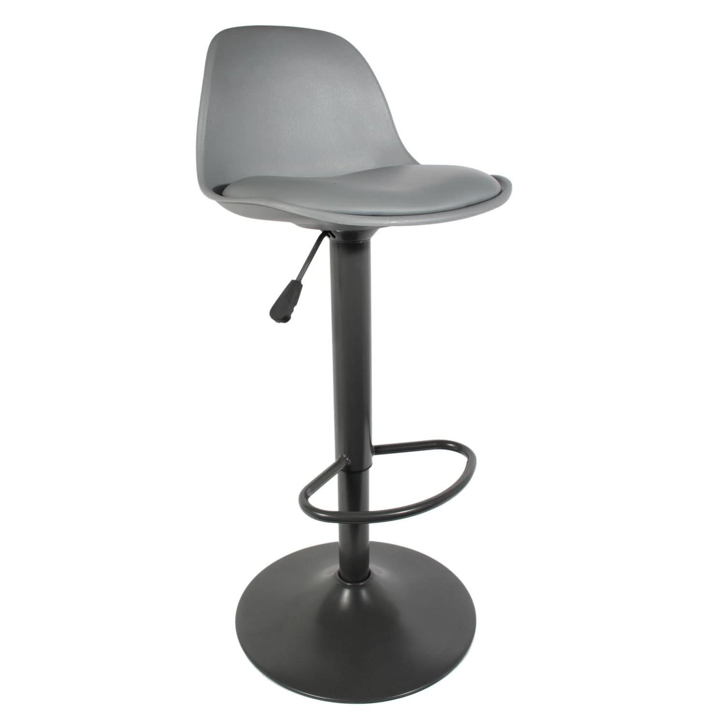 TABOURET DE BAR ISAK GRIS - Lot de 2
