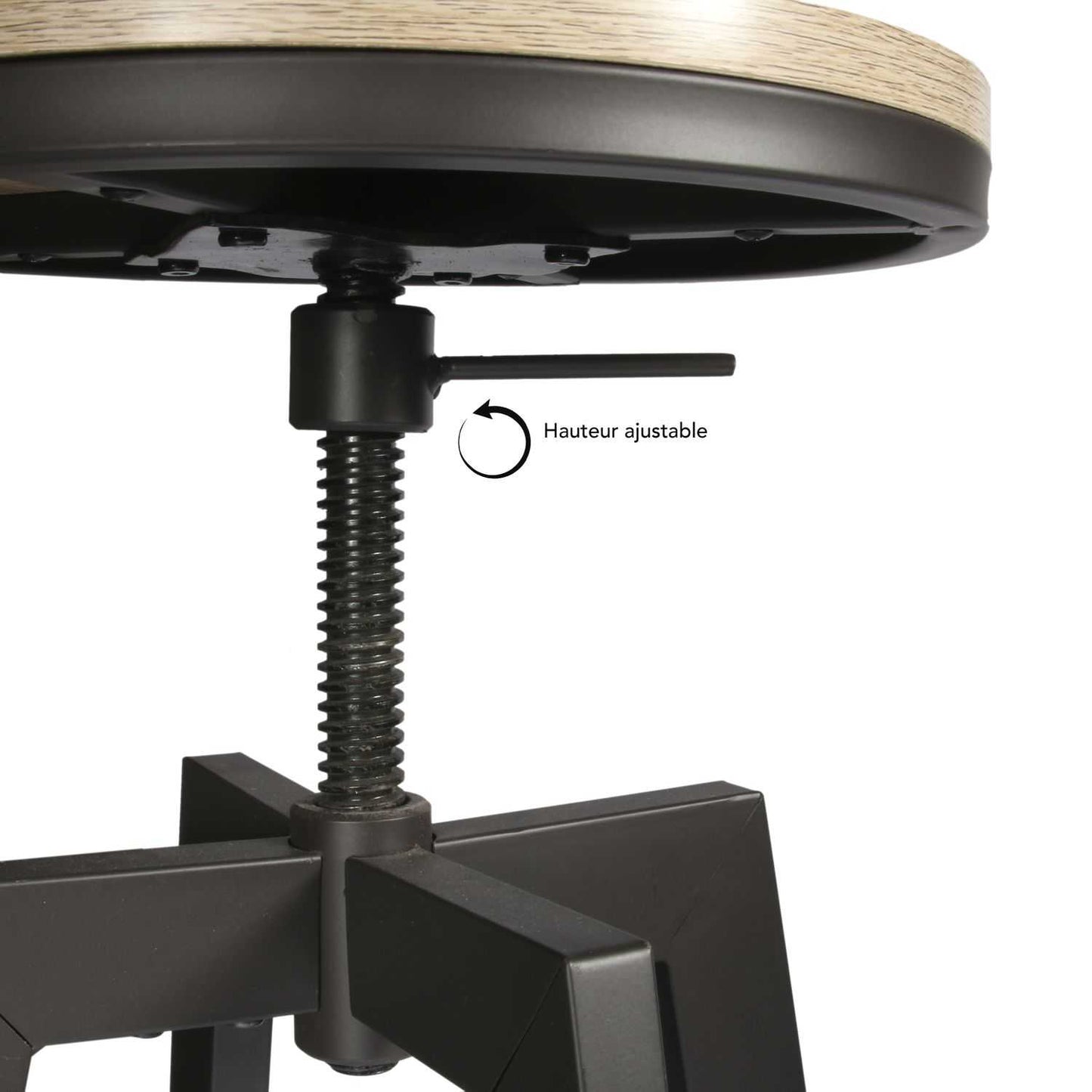 TABLE MANGE DEBOUT 2 TABOURETS REGLABLES ARIA