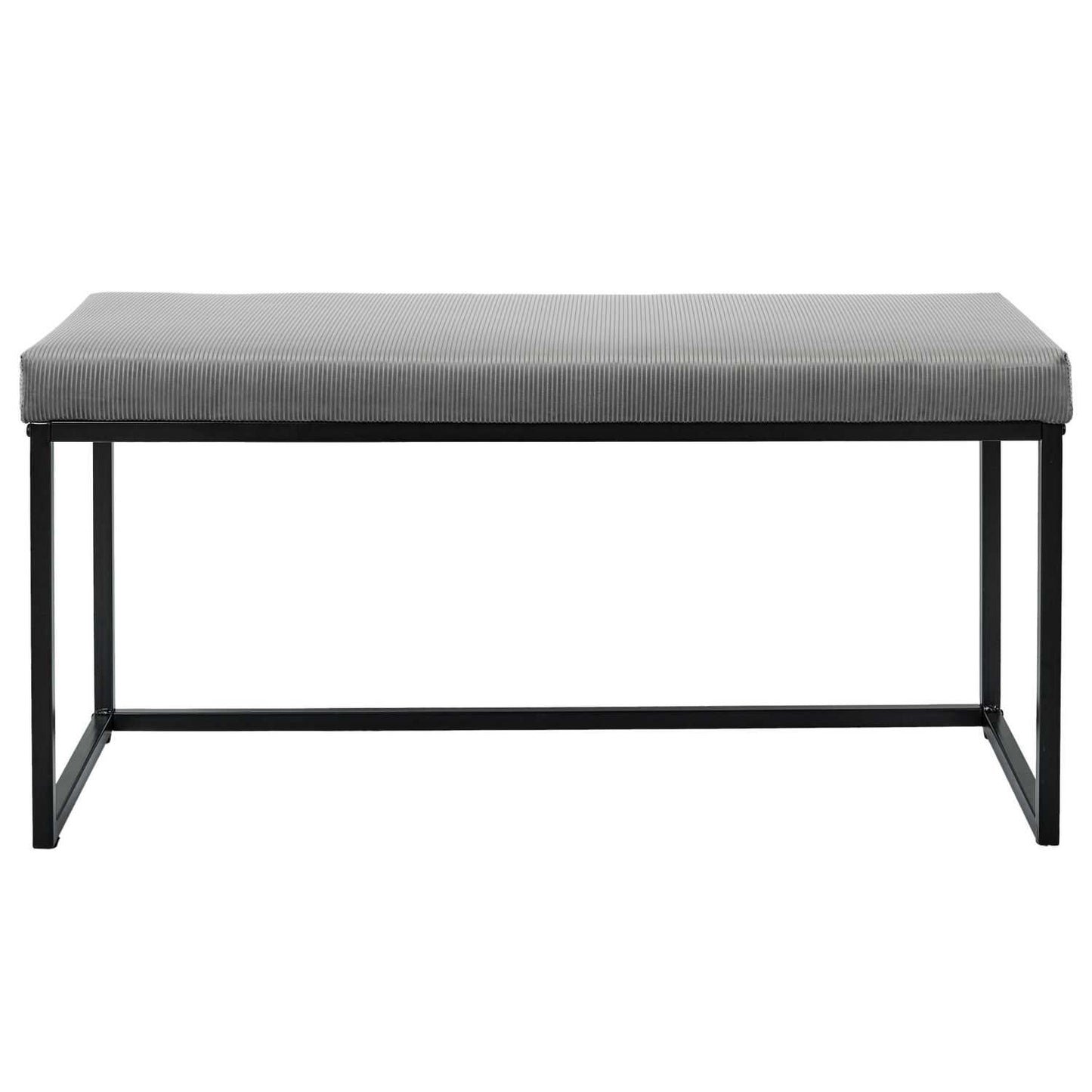 BANC GIULIA GRIS VELOURS COTELE