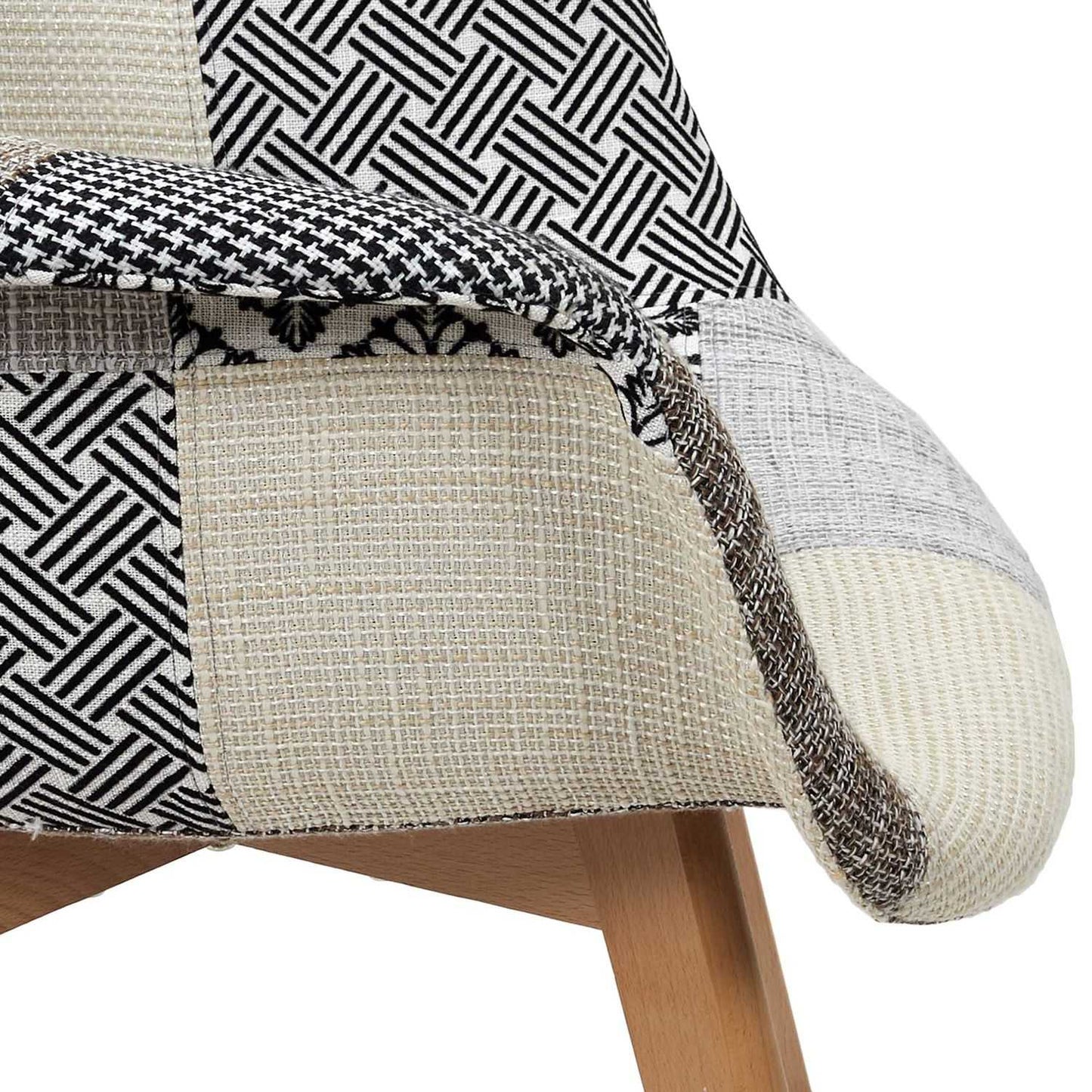 FAUTEUIL PATCHWORK GRIS