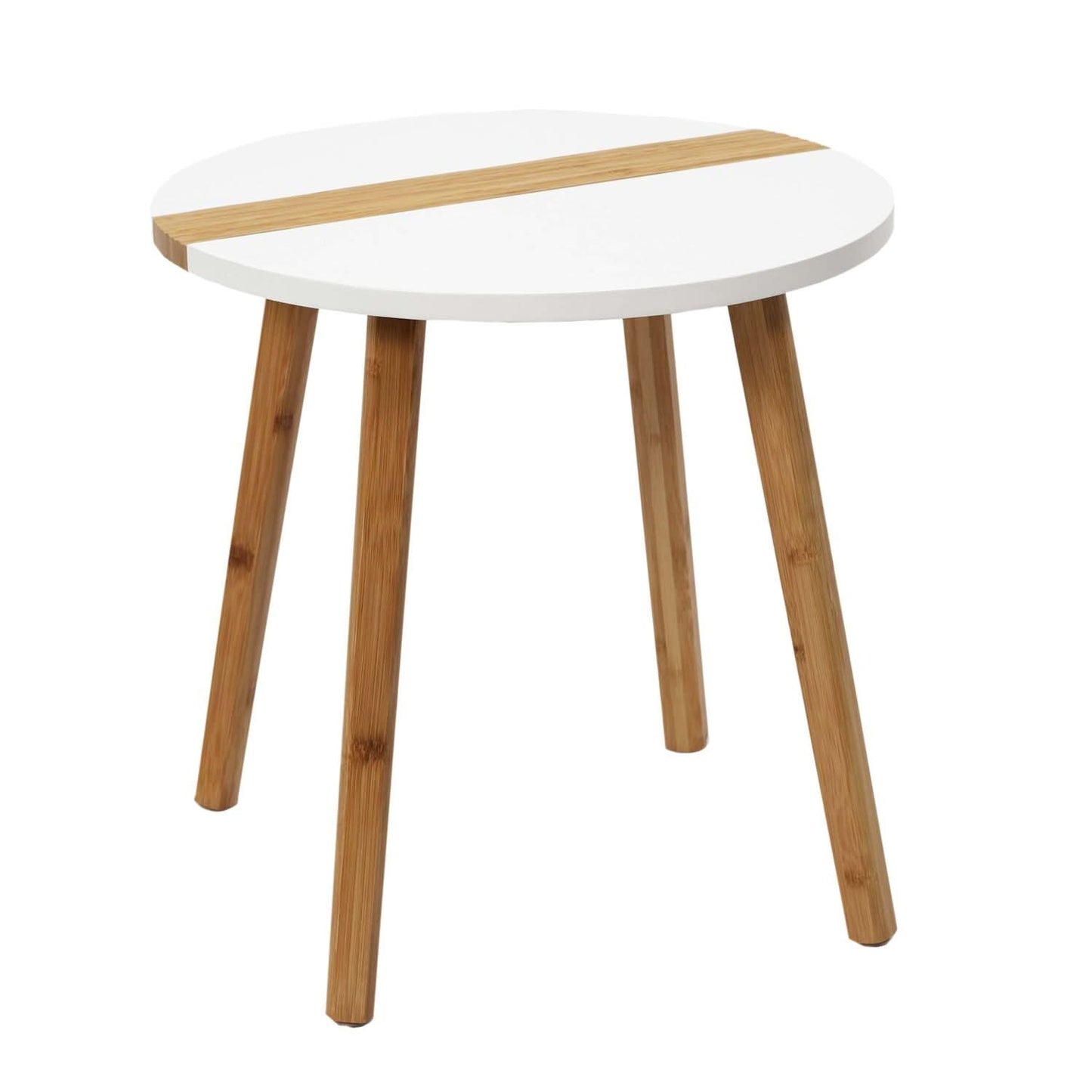 TABLE GIGOGNE BICOLORE RELIEF BLANC X2