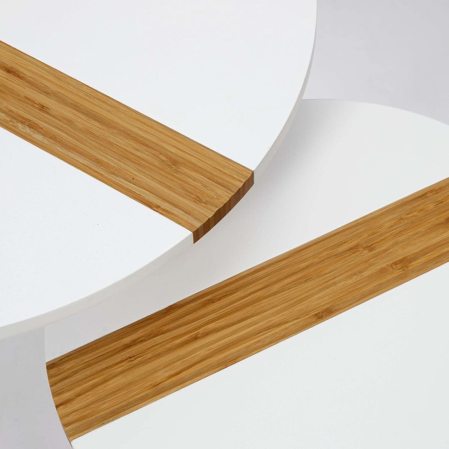 TABLE GIGOGNE BICOLORE RELIEF BLANC X2