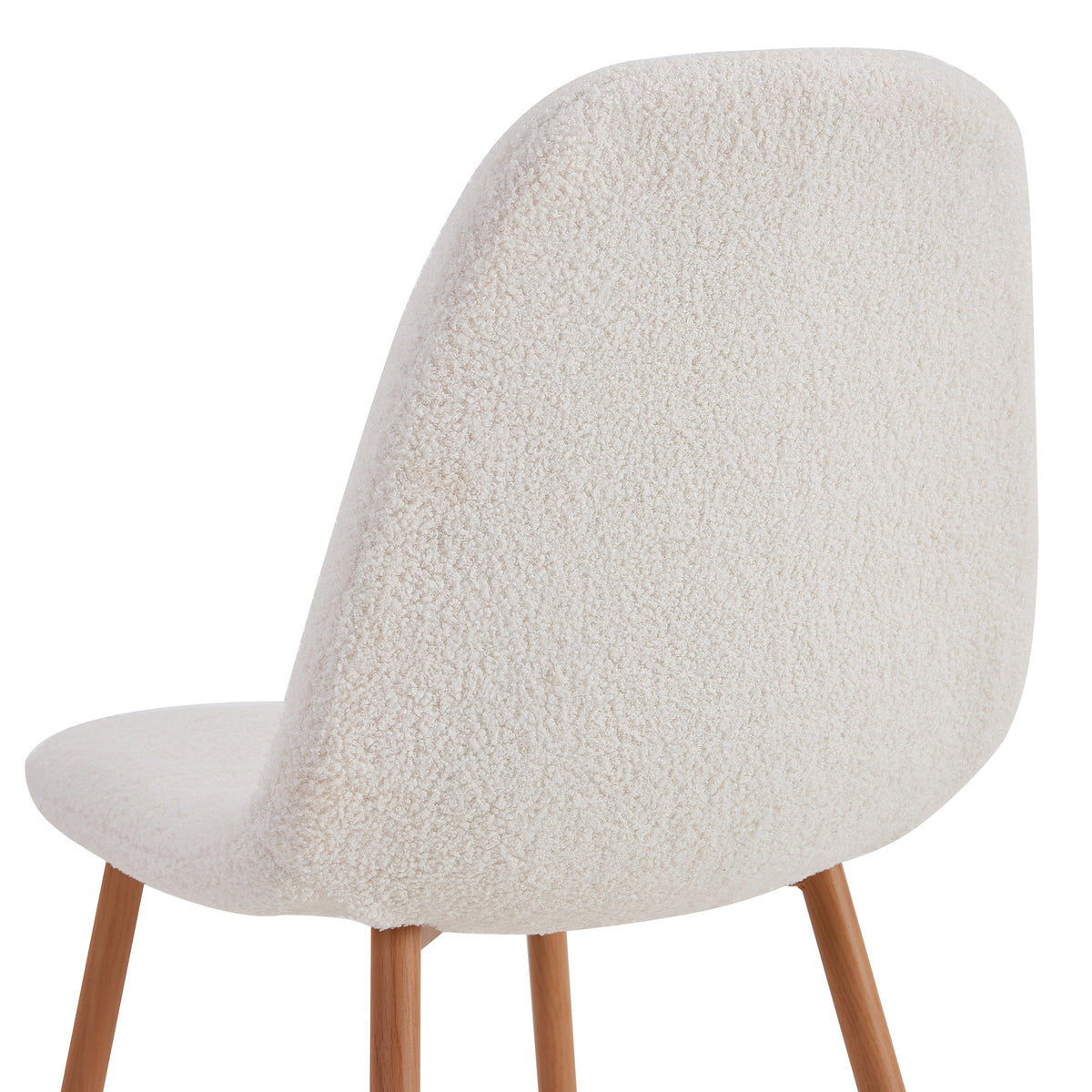CHAISE BOUCLETTE FREYA - LOT DE 4