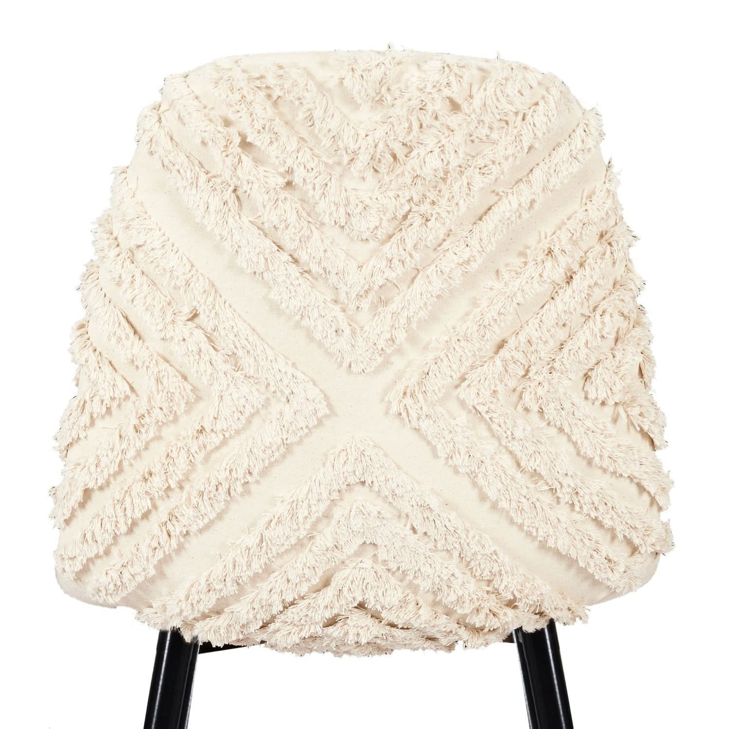 CHAISE MORA PIEDS METAL NOIR - Lot de 4