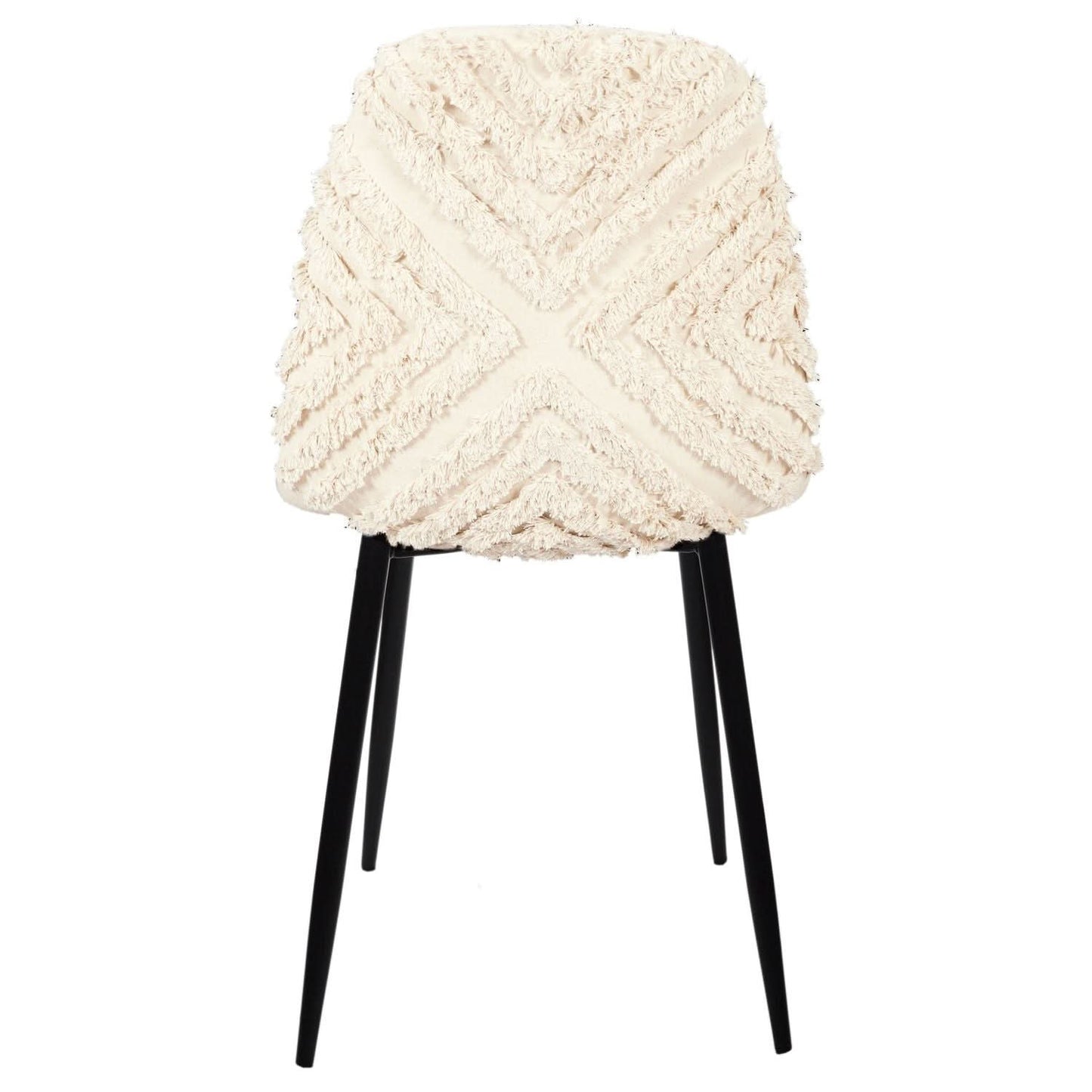 CHAISE MORA PIEDS METAL NOIR - Lot de 4