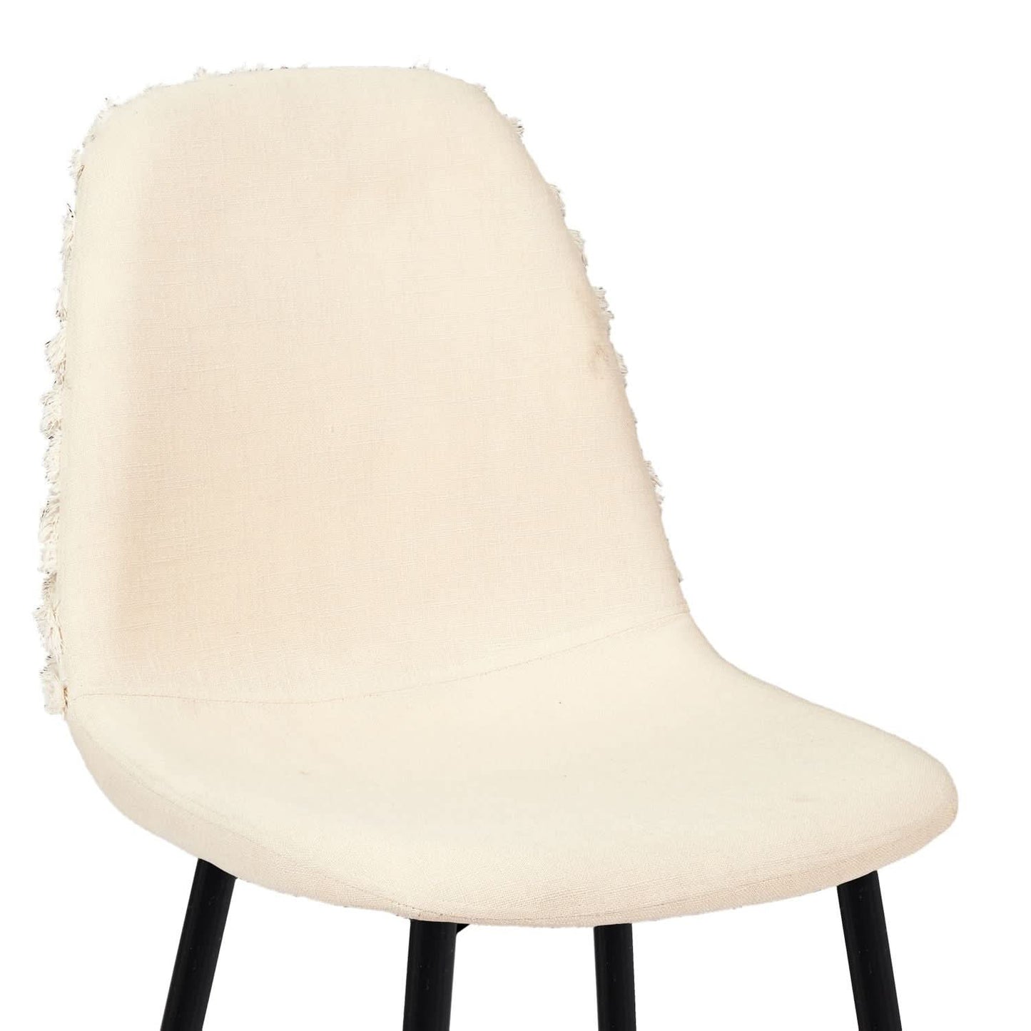 CHAISE MORA PIEDS METAL NOIR - Lot de 4