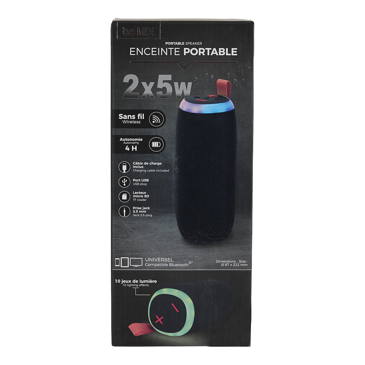 ENCEINTE PORTATIVE 2X5W