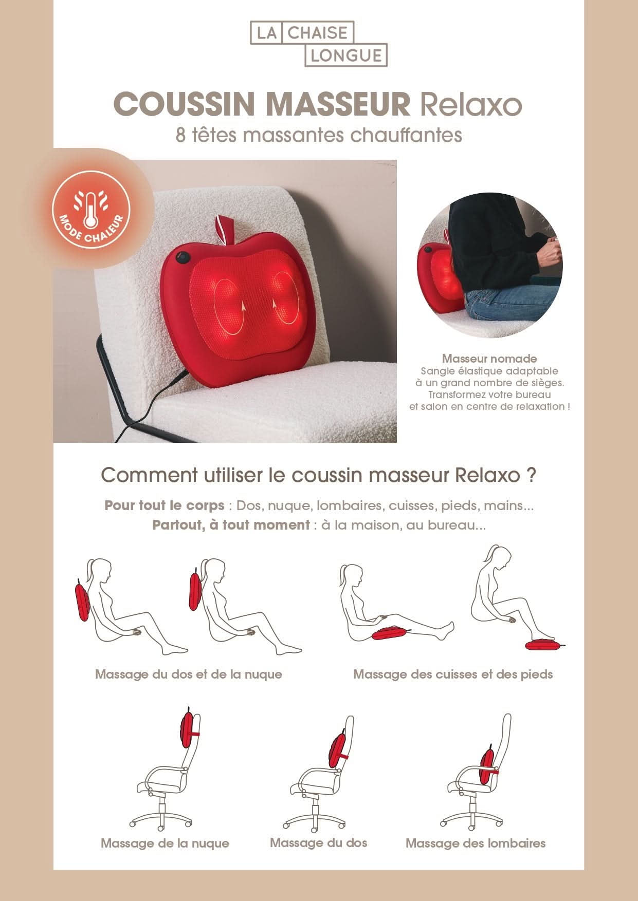 COUSSIN MASSEUR RELAXO