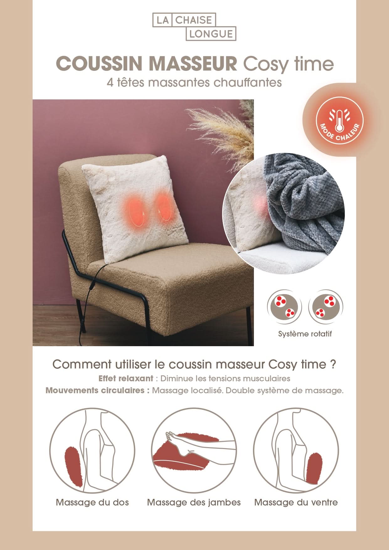 COUSSIN MASSEUR COSY TIME