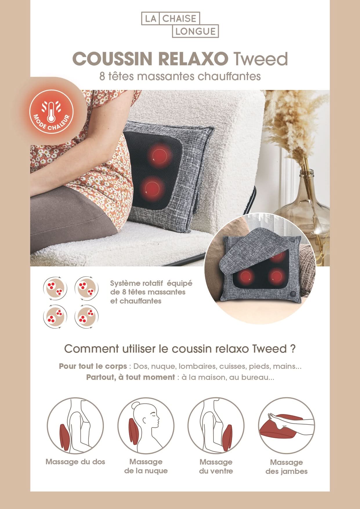 COUSSIN RELAXO TWEED