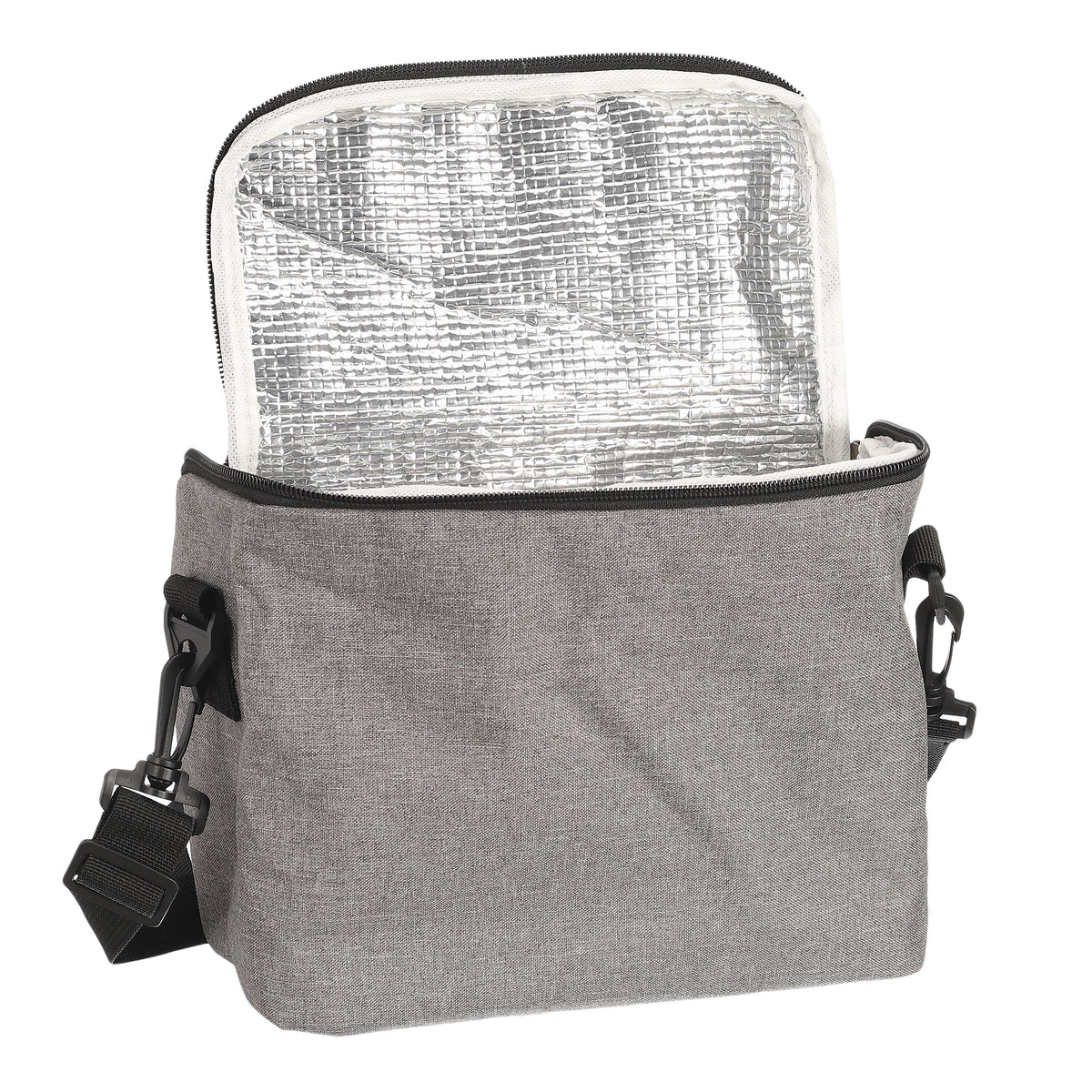 LUNCH BAG FRAICHEUR GRIS ZIPPE 5L