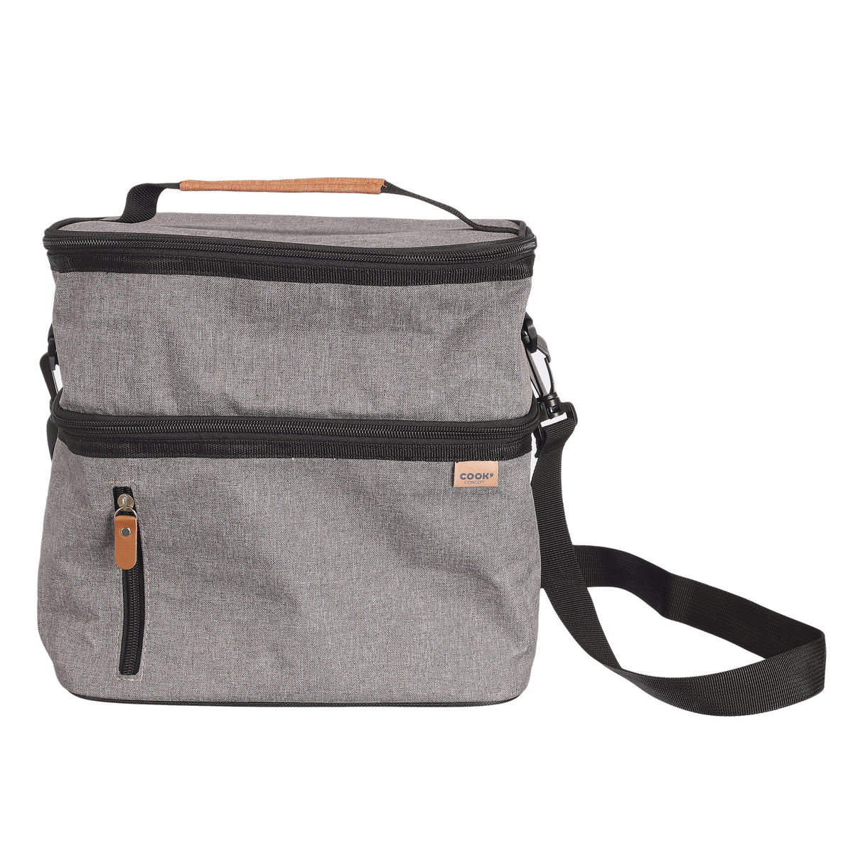 LUNCH BAG FRAICHEUR GRIS ZIPPE 10L