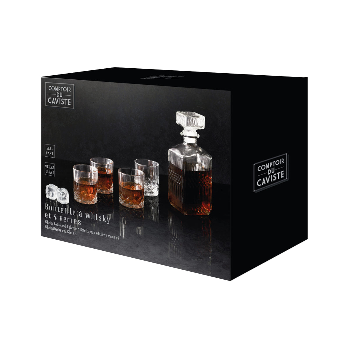 COFFRET CARAFE A WHISKY ET VERRE