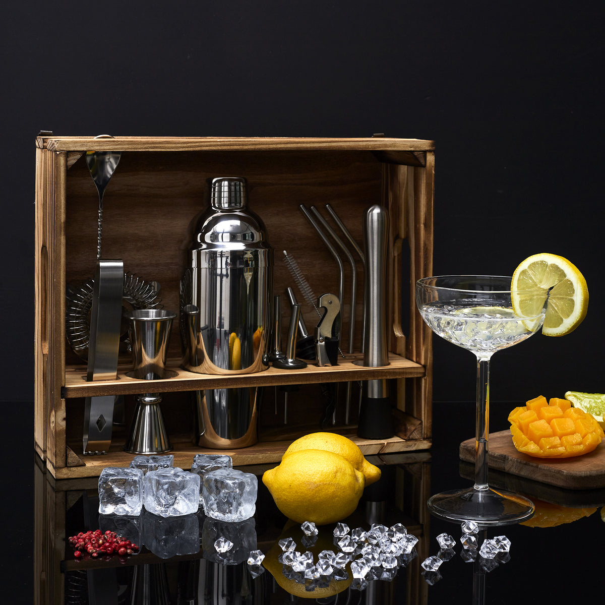 SET A COCKTAIL 16 ACCESSOIRES