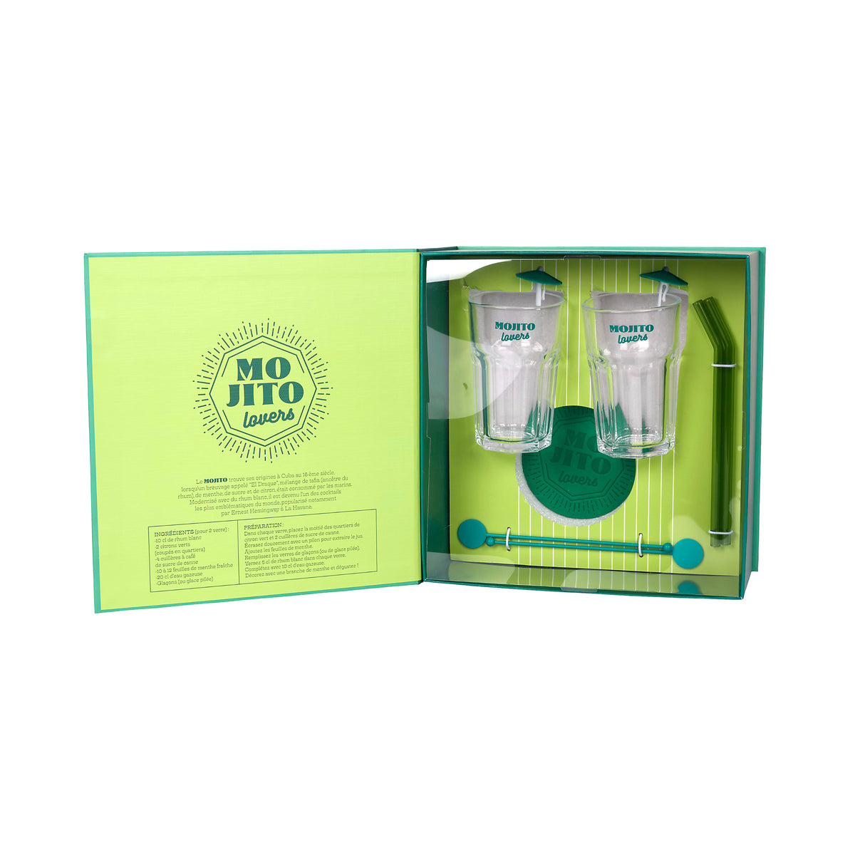 COFFRET COCKTAIL 10PCS MOJITO