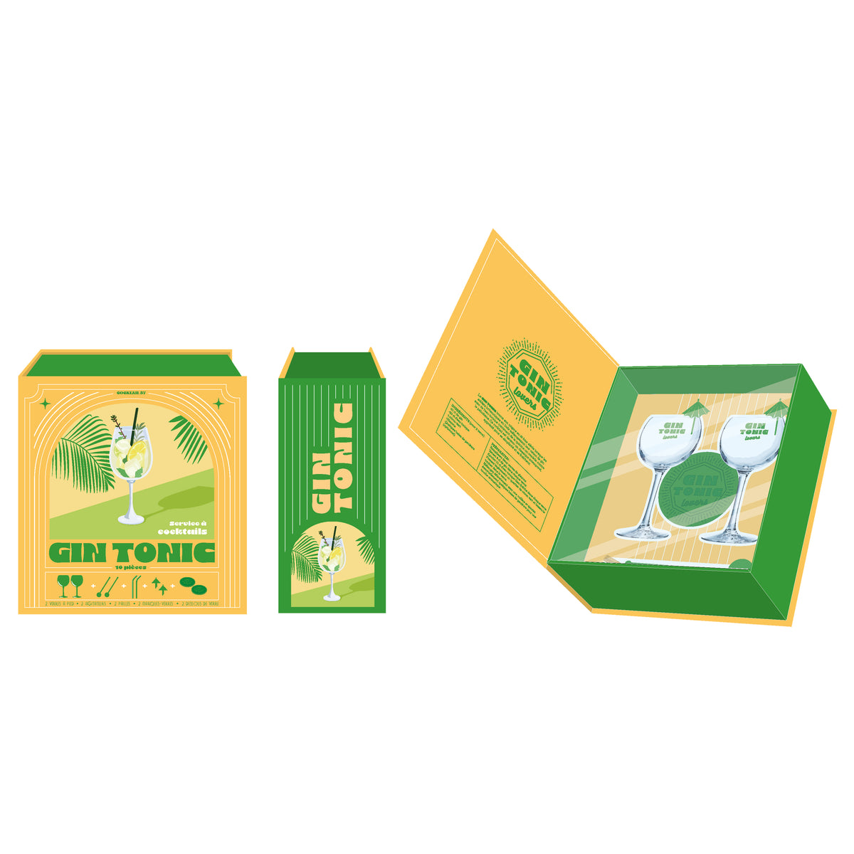COFFRET COCKTAIL 10PCS GIN TONIC