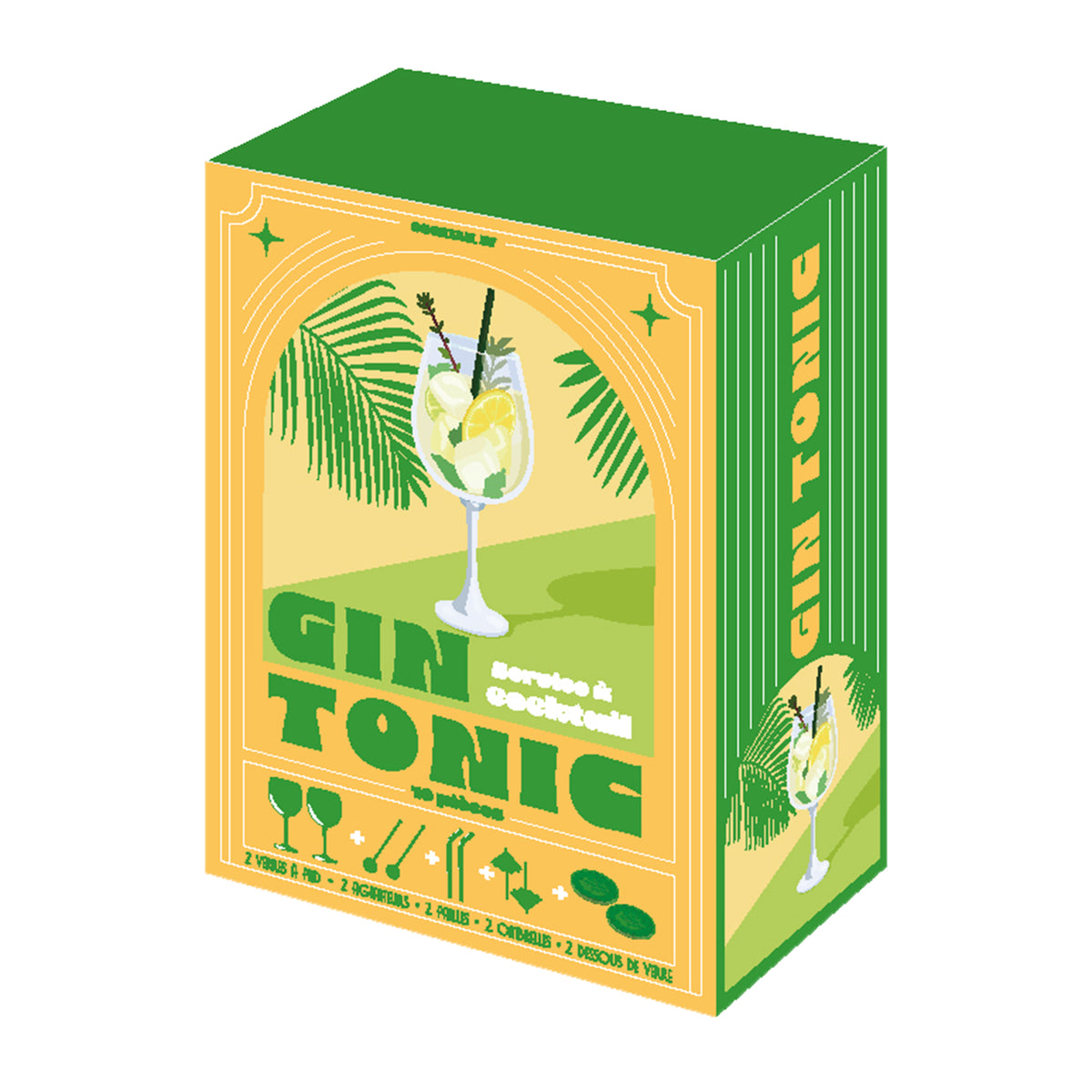 COFFRET COCKTAIL 10PCS GIN TONIC