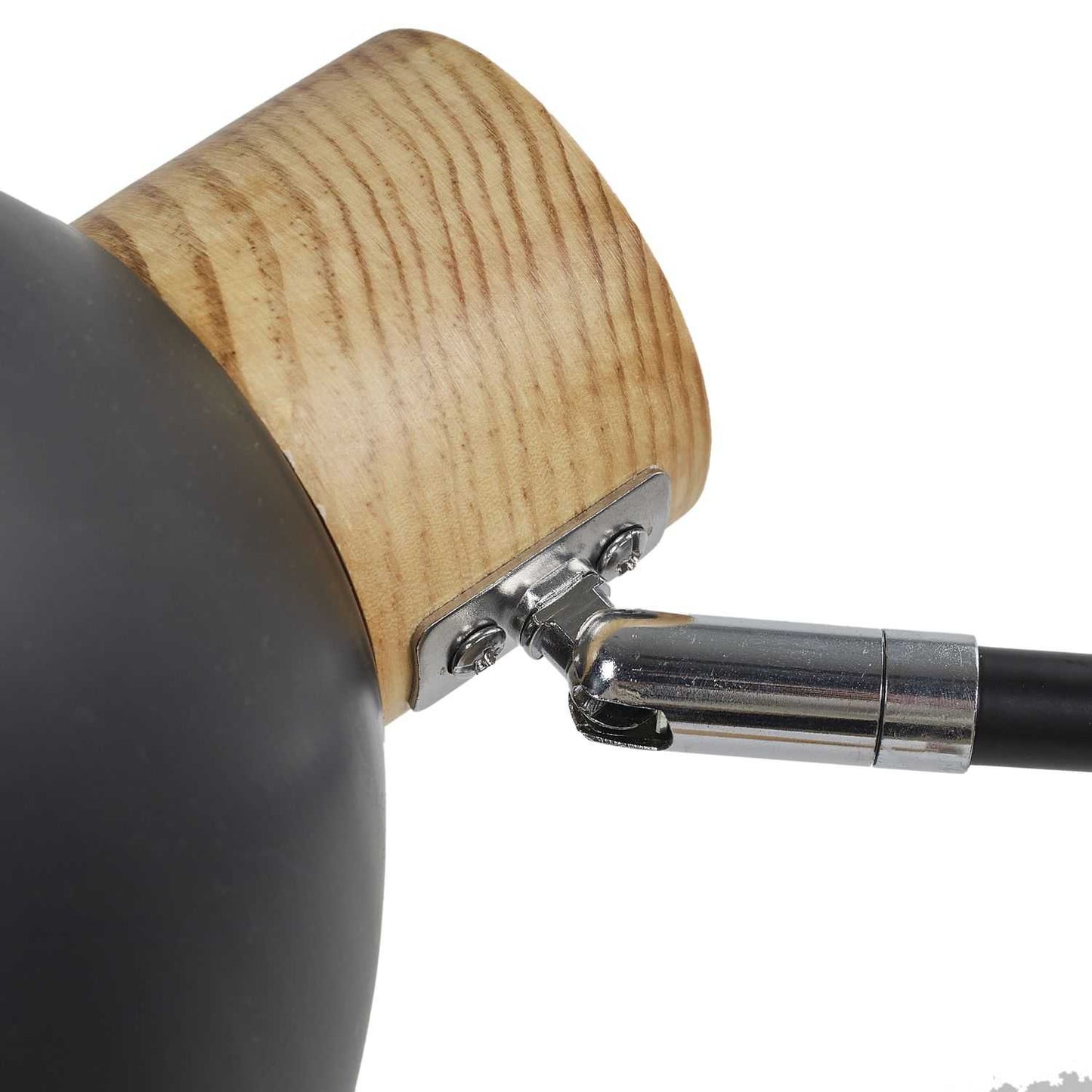 LAMPADAIRE METAL NOIRE BOIS