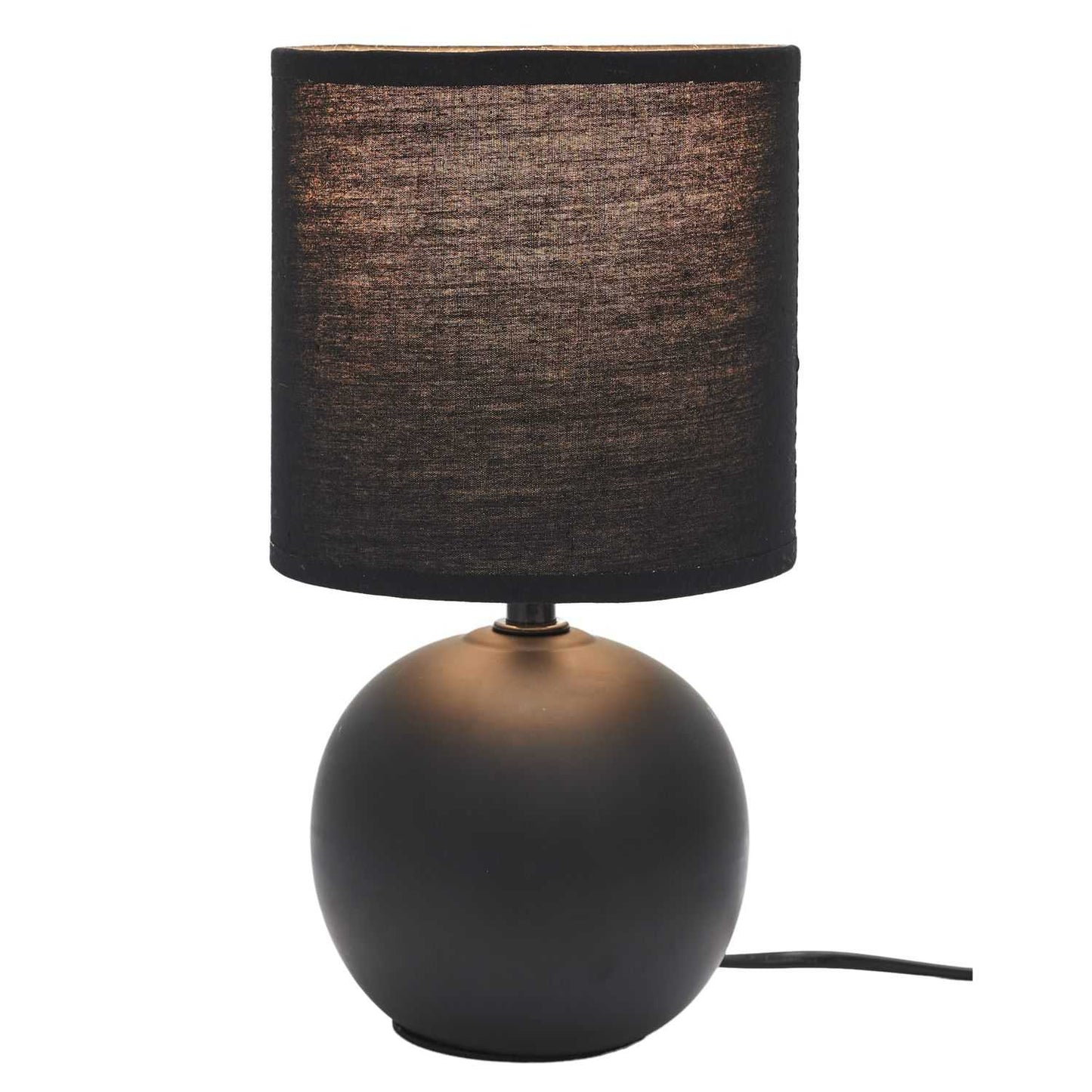 LAMPE DE TABLE CERAMIQUE H25CM NOIR