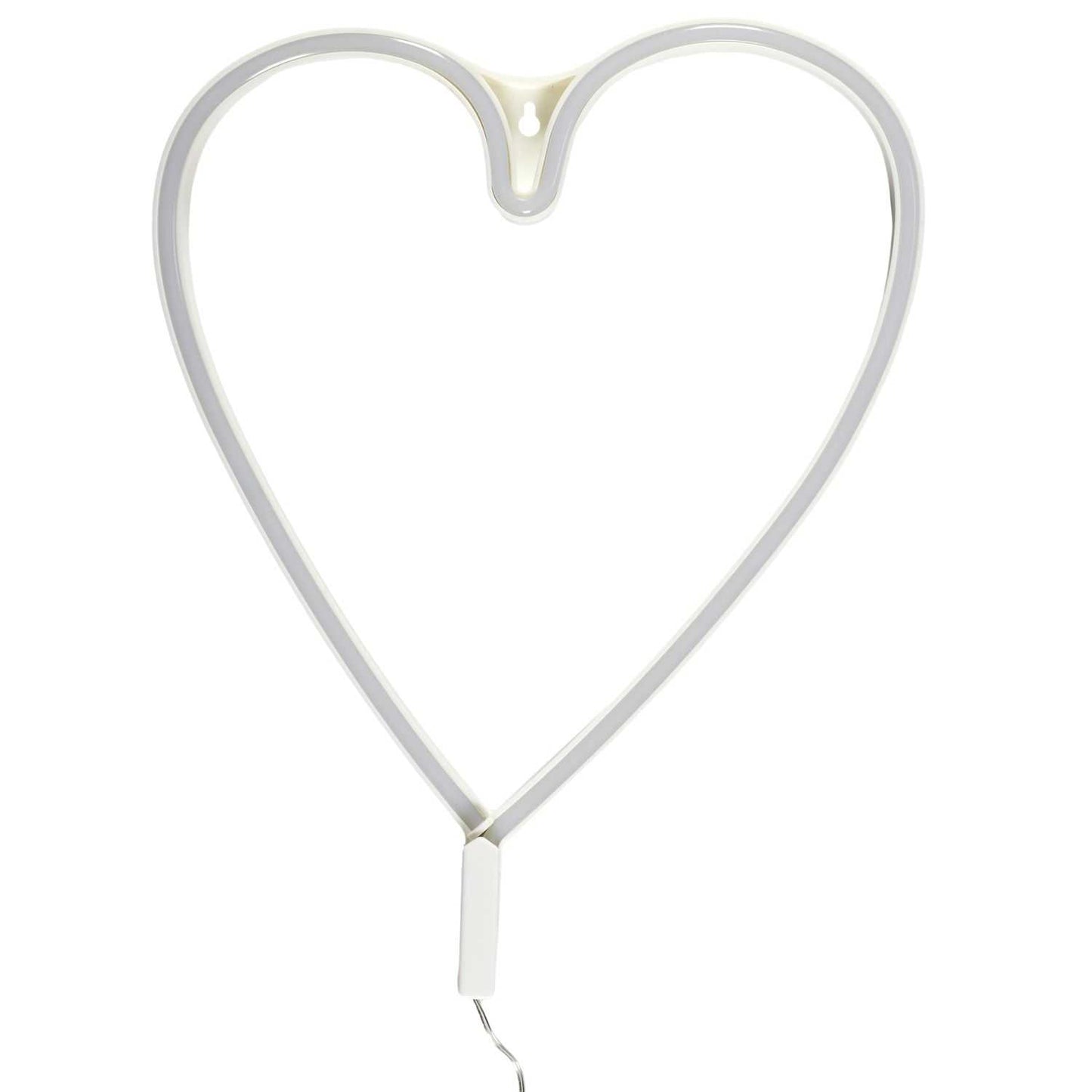 LAMPE LED EFFET NEON COEUR ARC EN CIEL USB