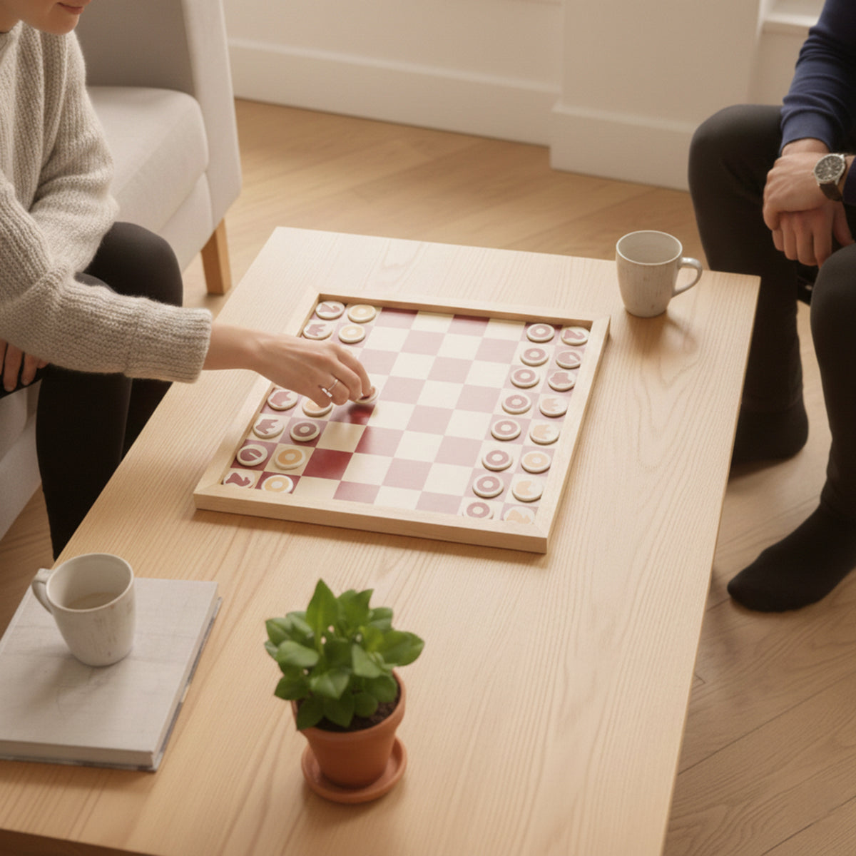 JEU D'ECHECS MURAL EN BOIS