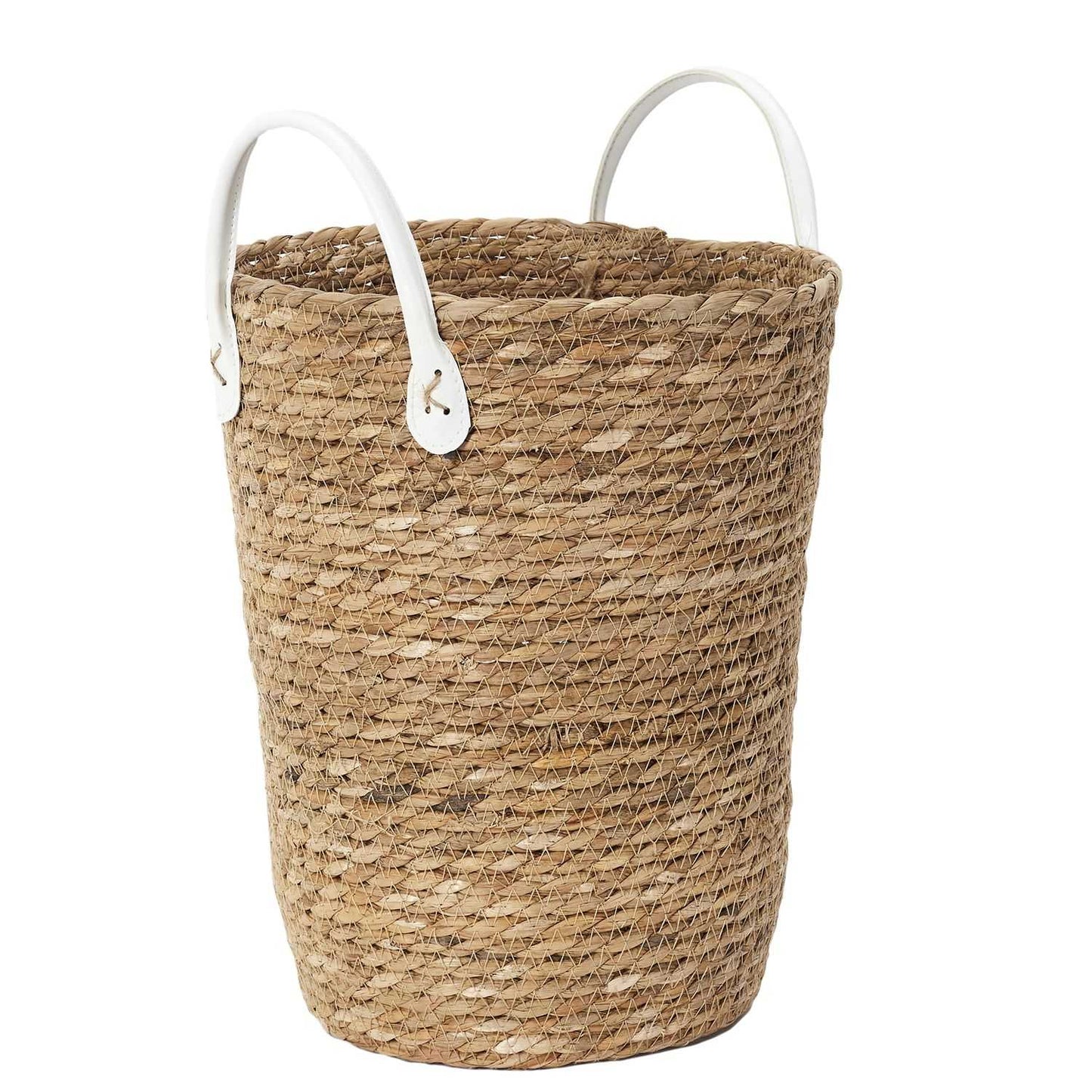 PANIER TRESSE ANSES SIMILI - LOT DE 3