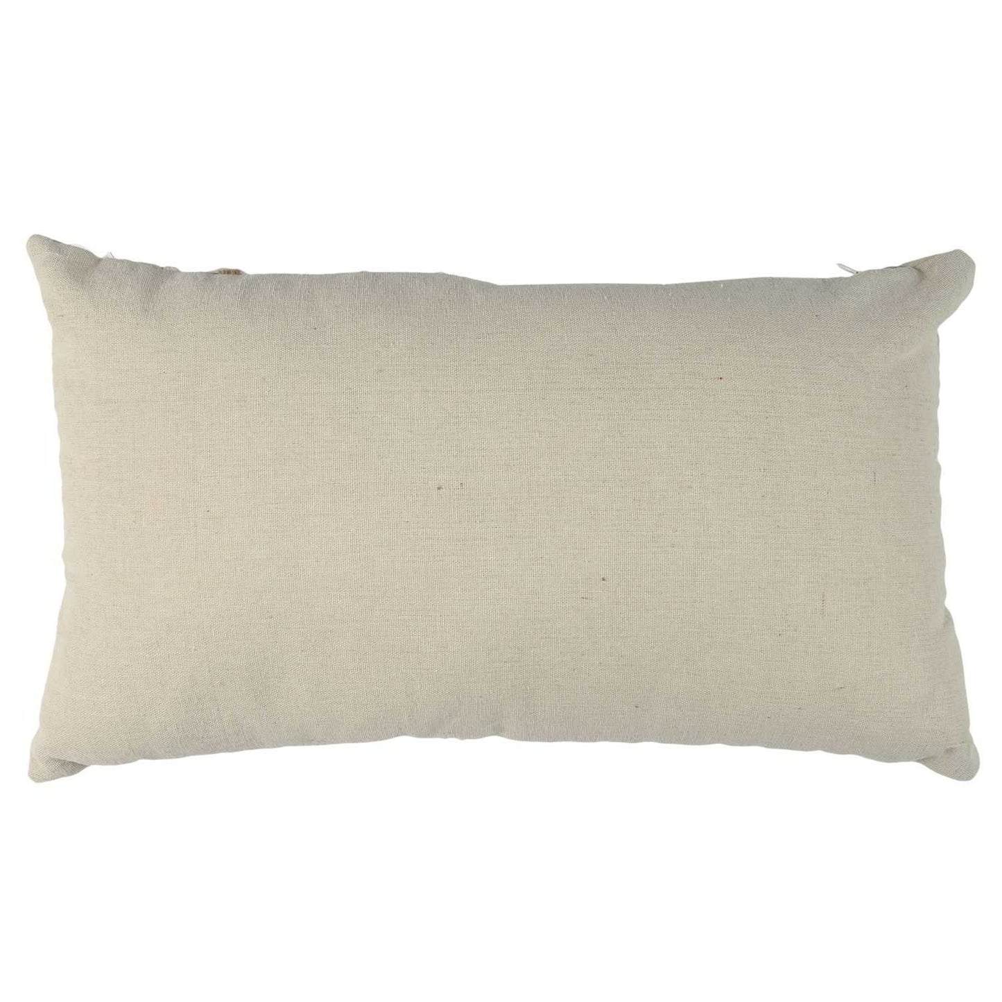 COUSSIN BEIGE ET BLANC TRESSE 30X50CM