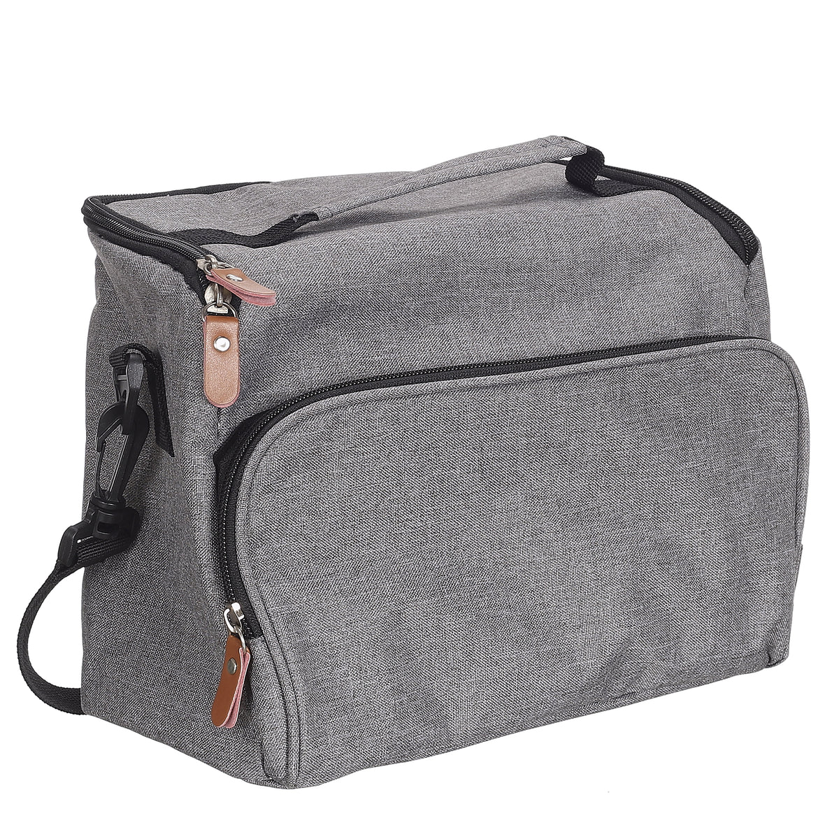 LUNCH BAG FRAICHEUR GRIS ZIPPE 5L