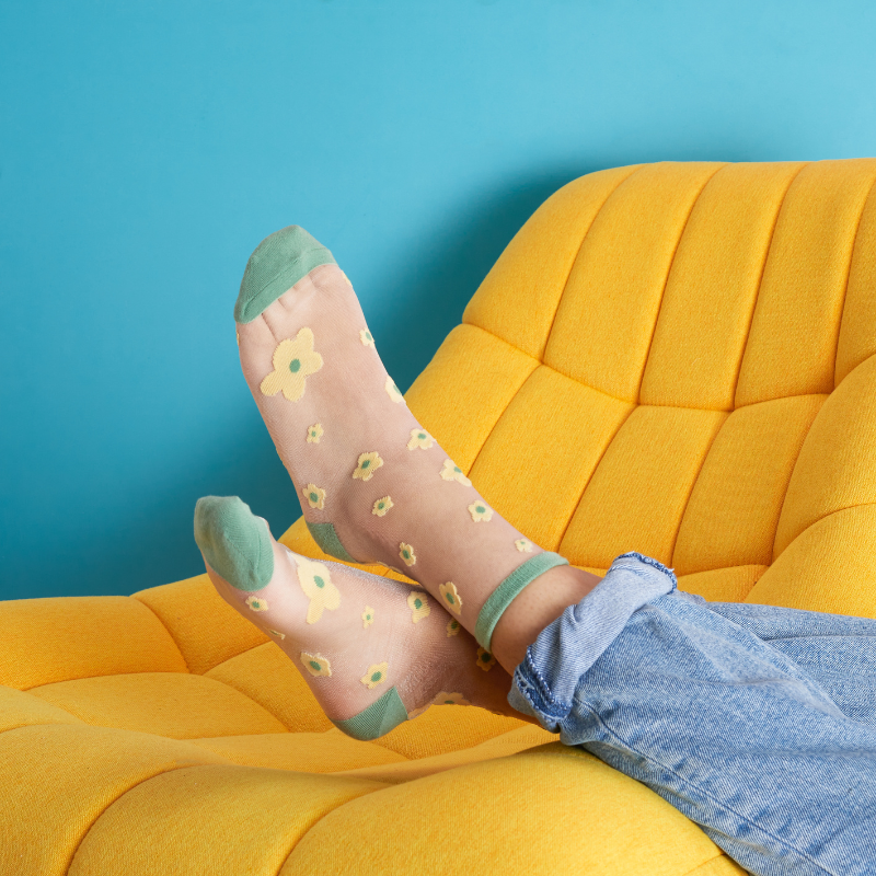 COFFRET DE 3 PAIRES DE CHAUSSETTES FLOWER POWER