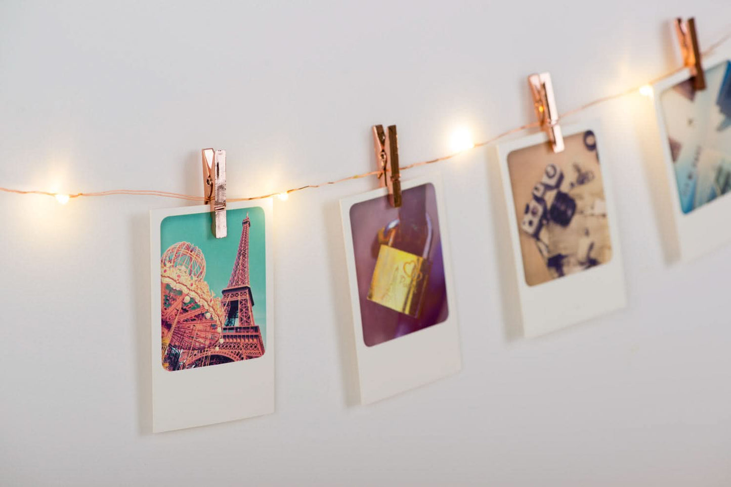 GUIRLANDE PHOTOS CLIPS ROSE GOLD